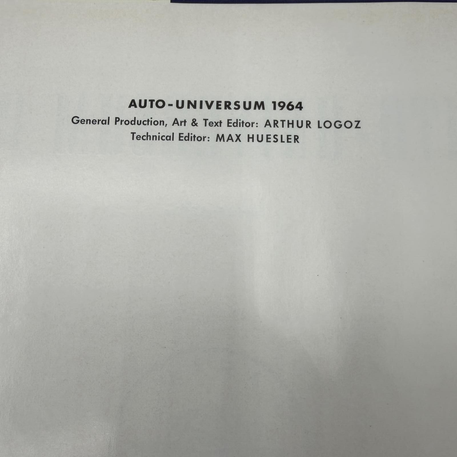 Auto-Universum 1964 Henry Ford Centennial Edition Vol VII 1964 – English Edition