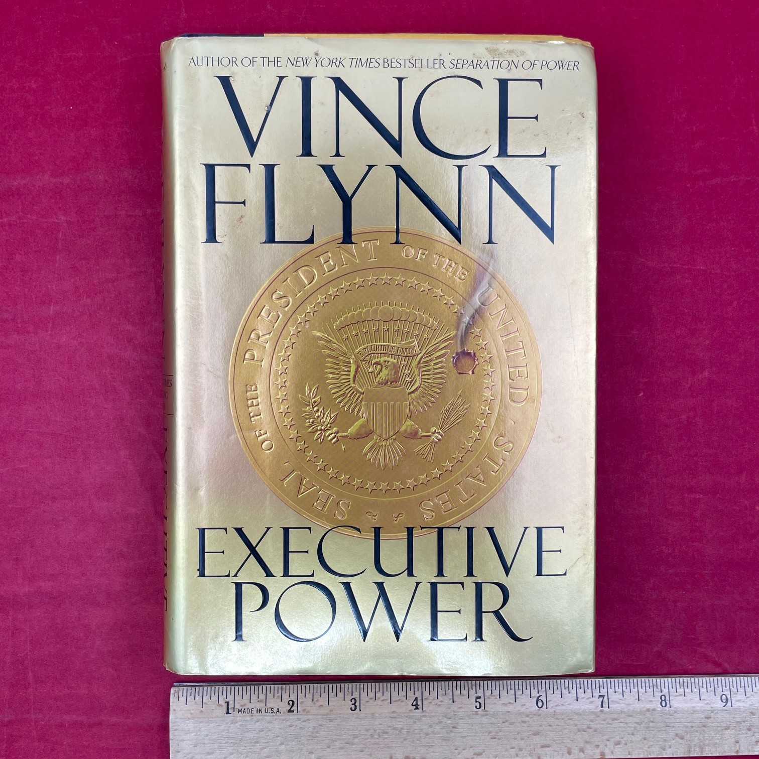 Vintage 2003 Vince Flynn Executive Power Hardcover Book