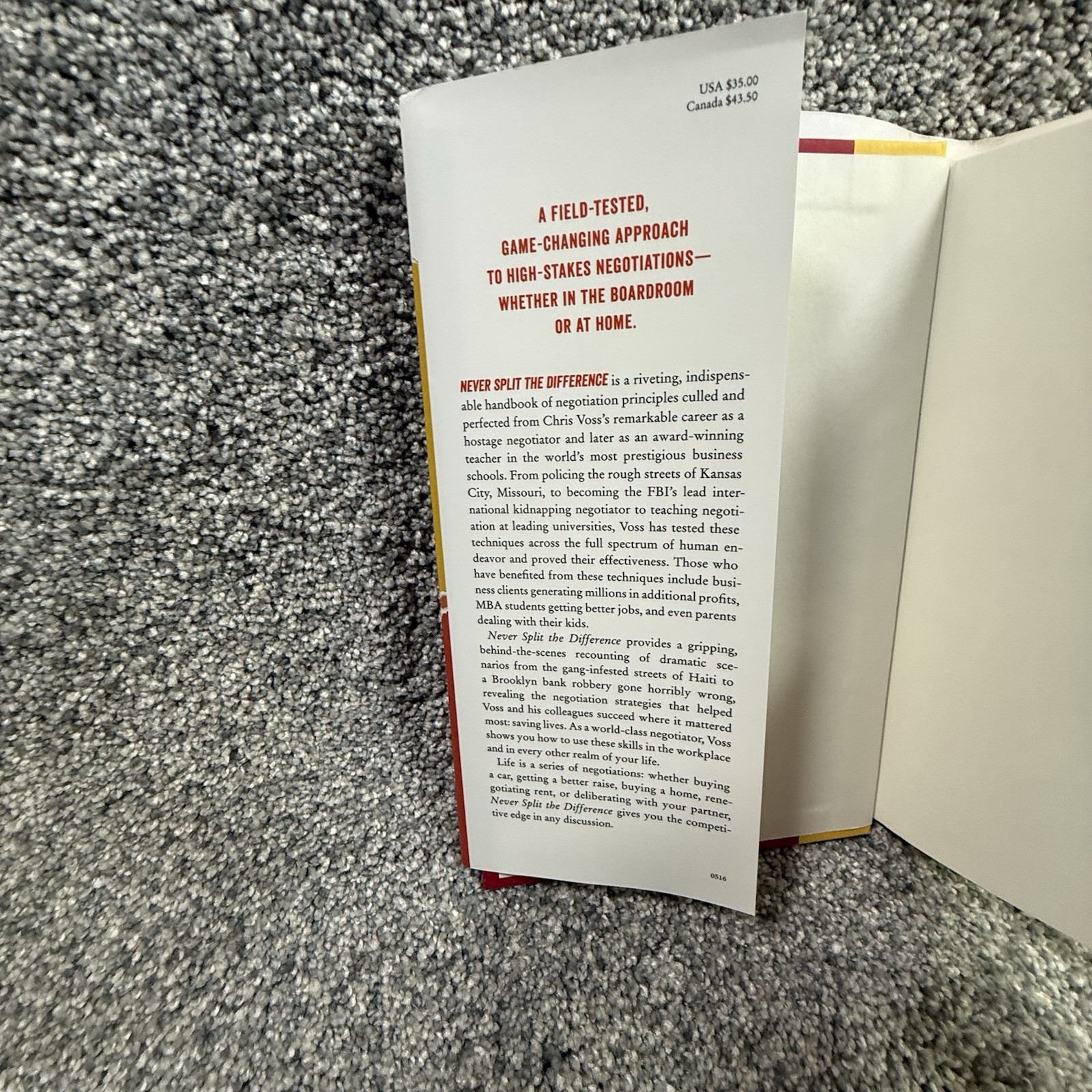 Never Split the Difference: Negotiating as if Your Life By Chris Voss