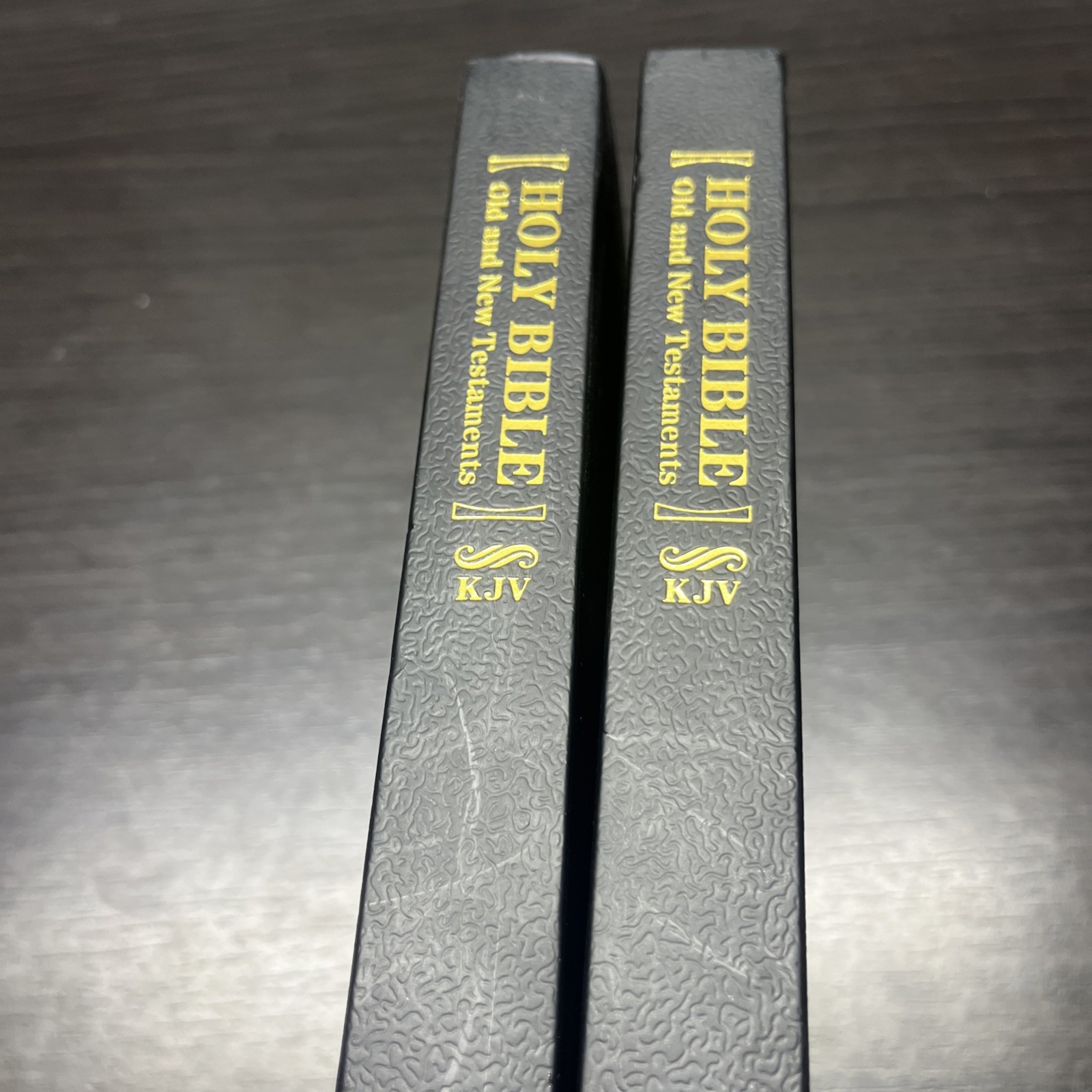 Holy Bible KJV Old And New Testaments Small 7.5 x 5.3 in Black Cover Lot Of 2