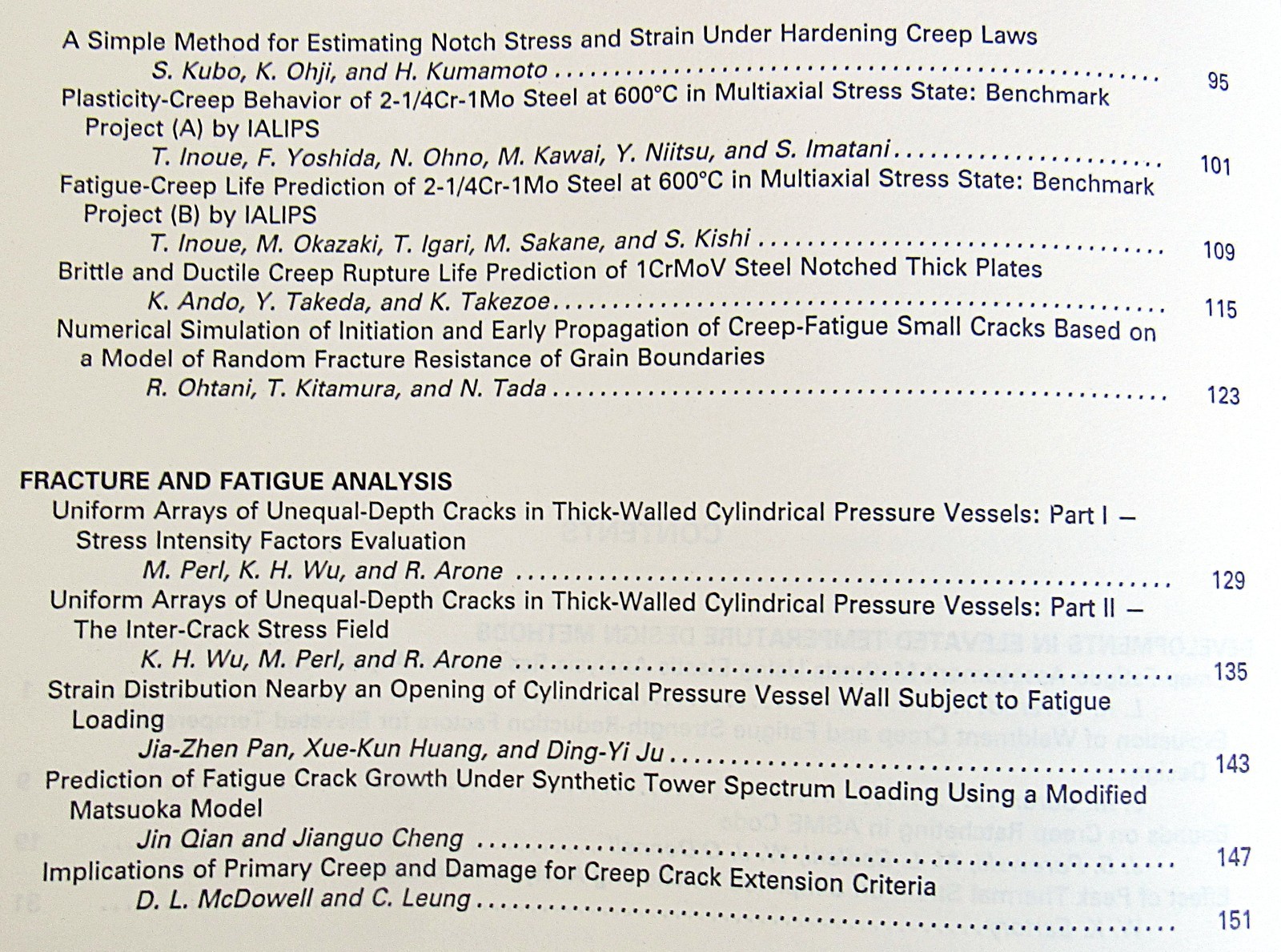 Structural Design for Elevated Temperature Environments PVP vol 163 1989