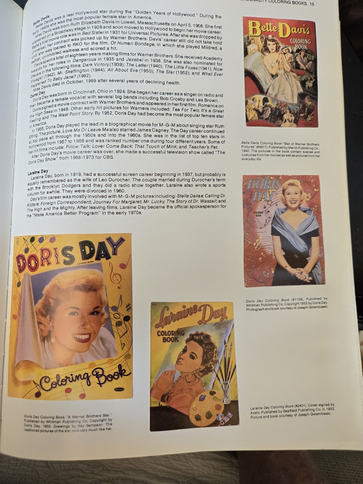 Collectible Coloring Books 1992 DIAN ZILLNER 126 pages color pics descriptions