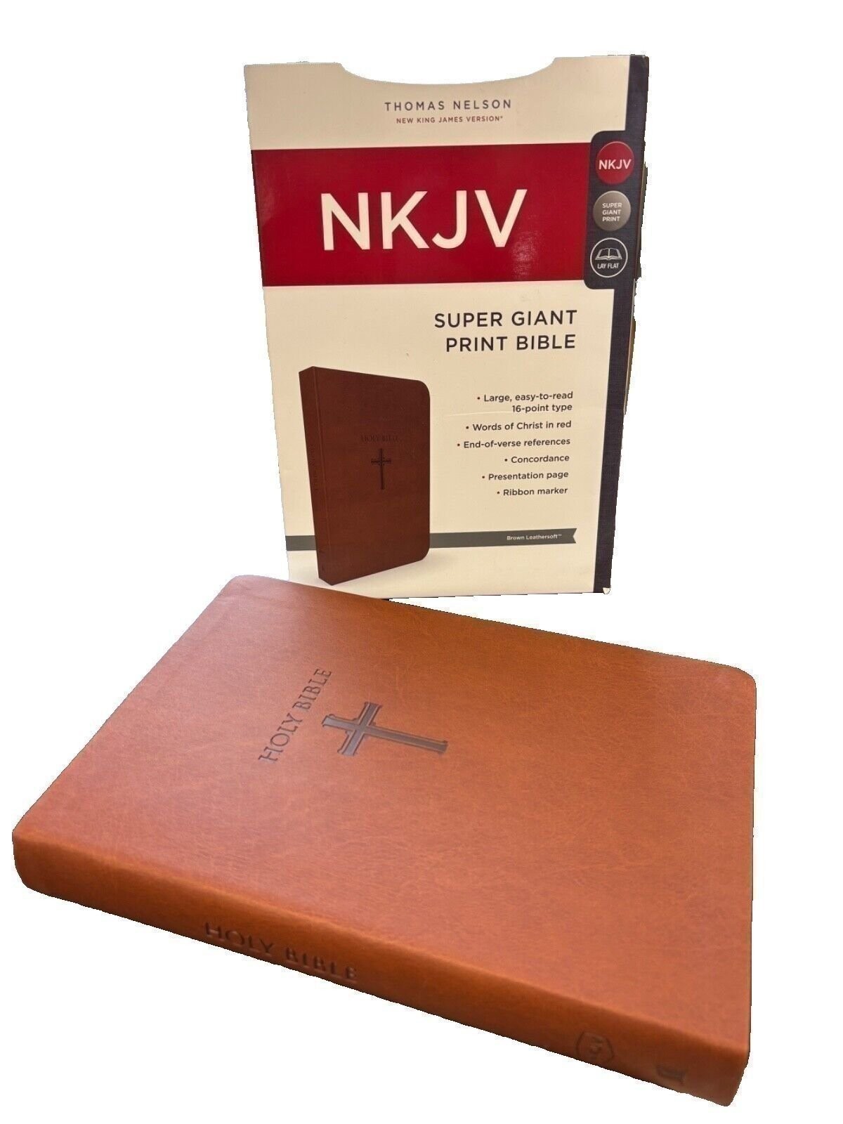 Super Giant Print Bible NKJV Imitation Leather Largest Print 16 point BRAND NEW!