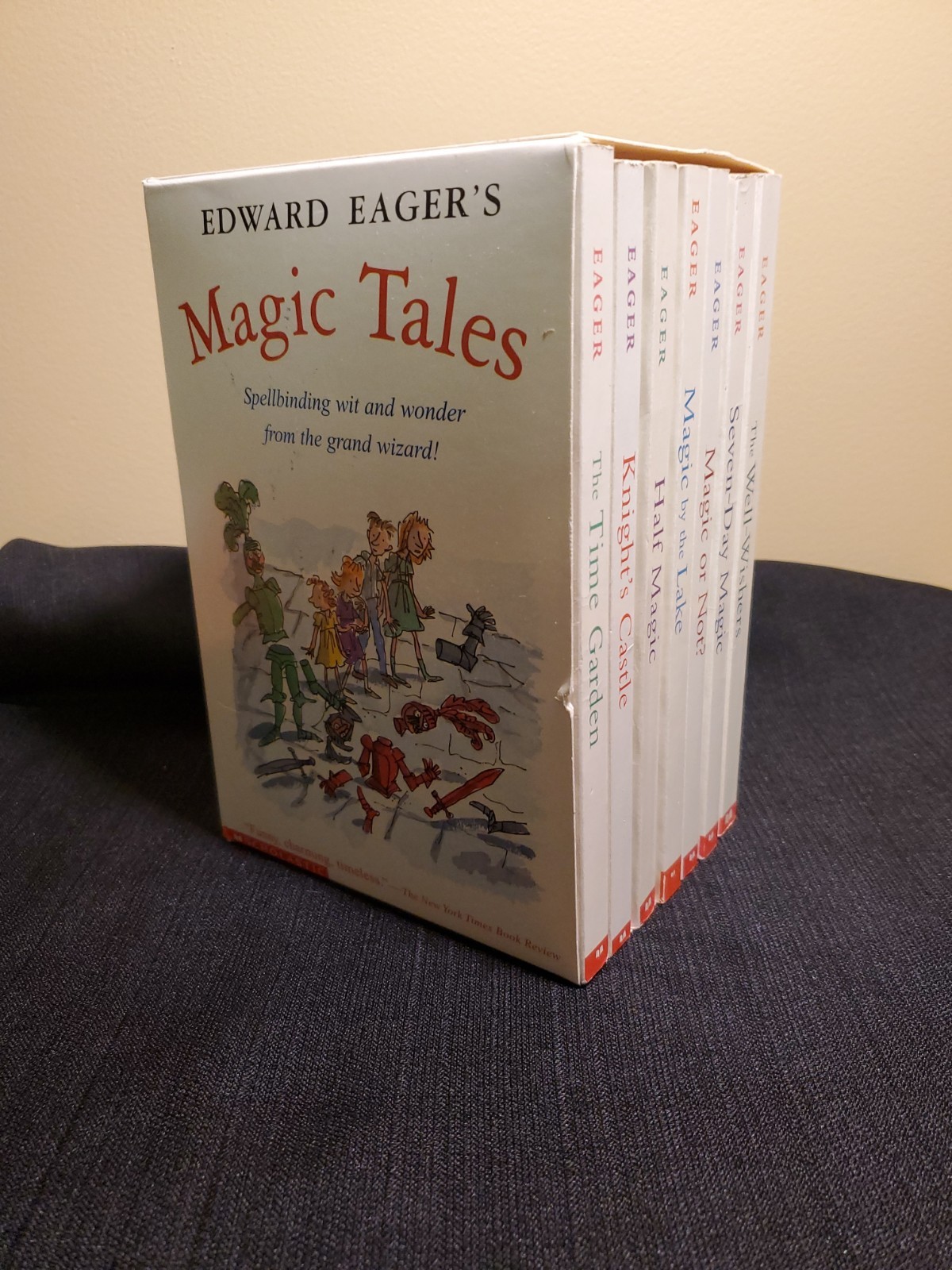 Edward Eager’s Magic Tales Box Set 7 Paperback Books W/ Slipcase Scholastic