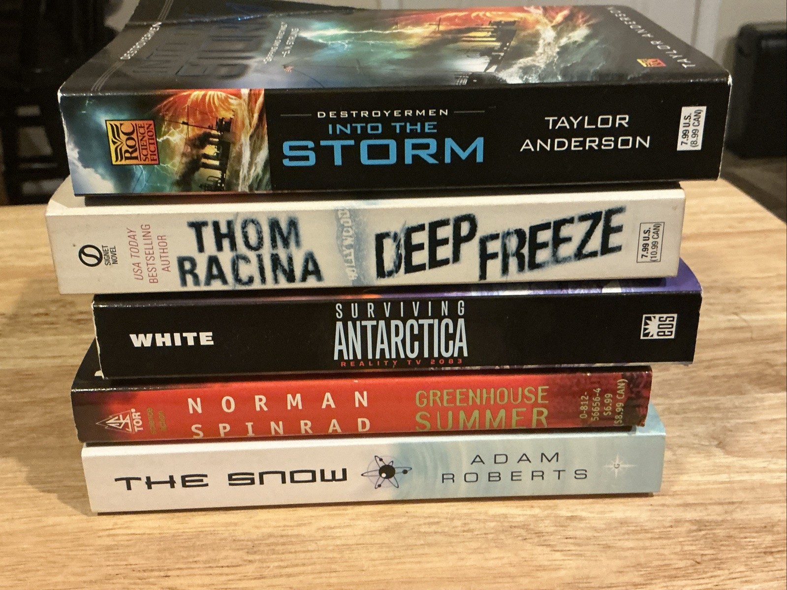 2000s Lot Of 5 Disaster/Apocalypse Paperback Books 1st Printings Nice Condition