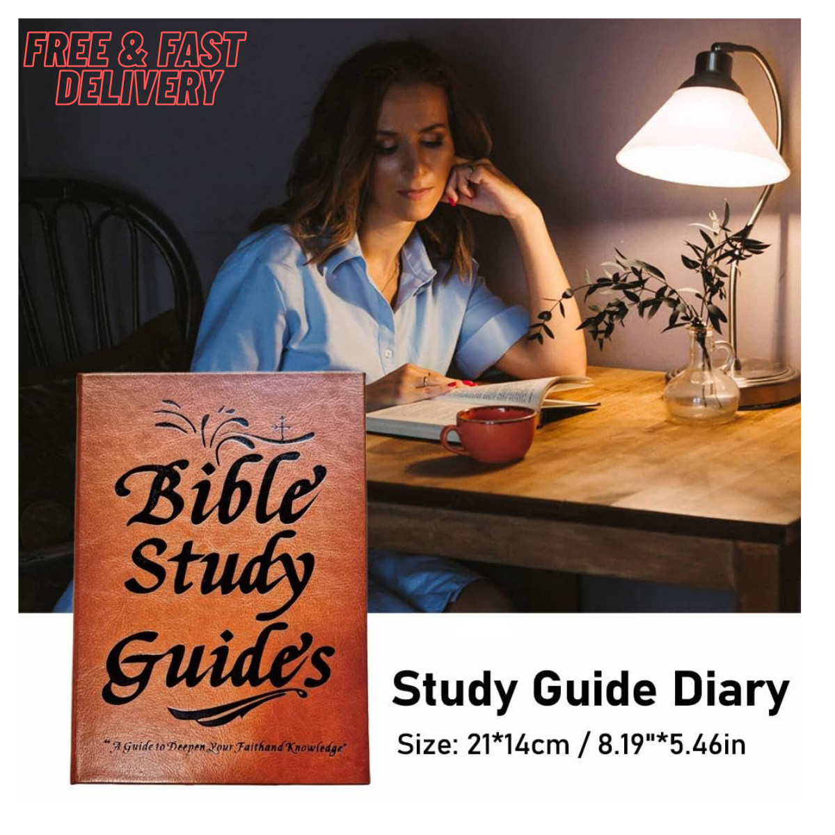 66-Page Bible Study Guide Daily Devotional Journal & Study Notebook Planner