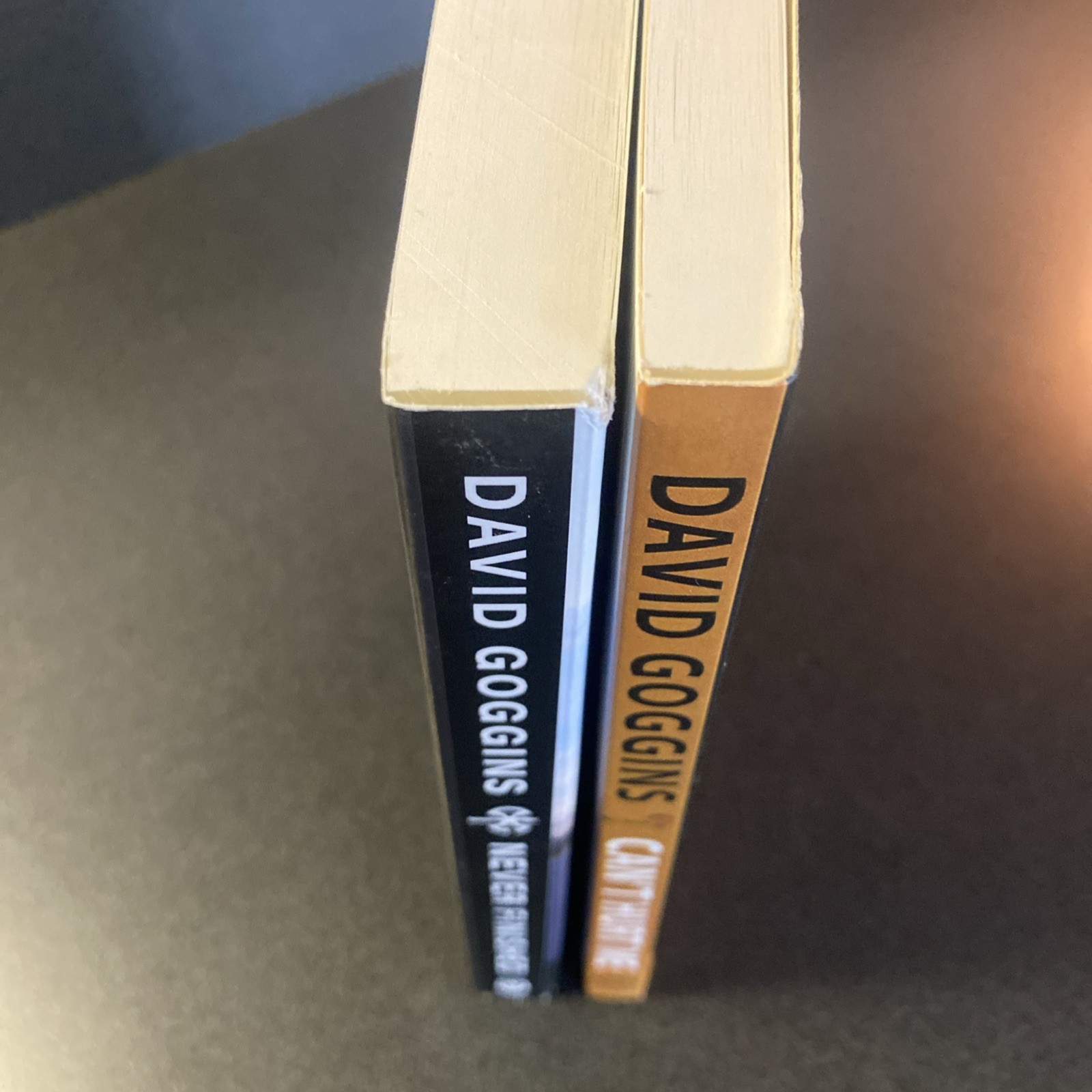 David Goggins Paperback Book Lot – Can’t Hurt Me + Never Finished “like newish”.