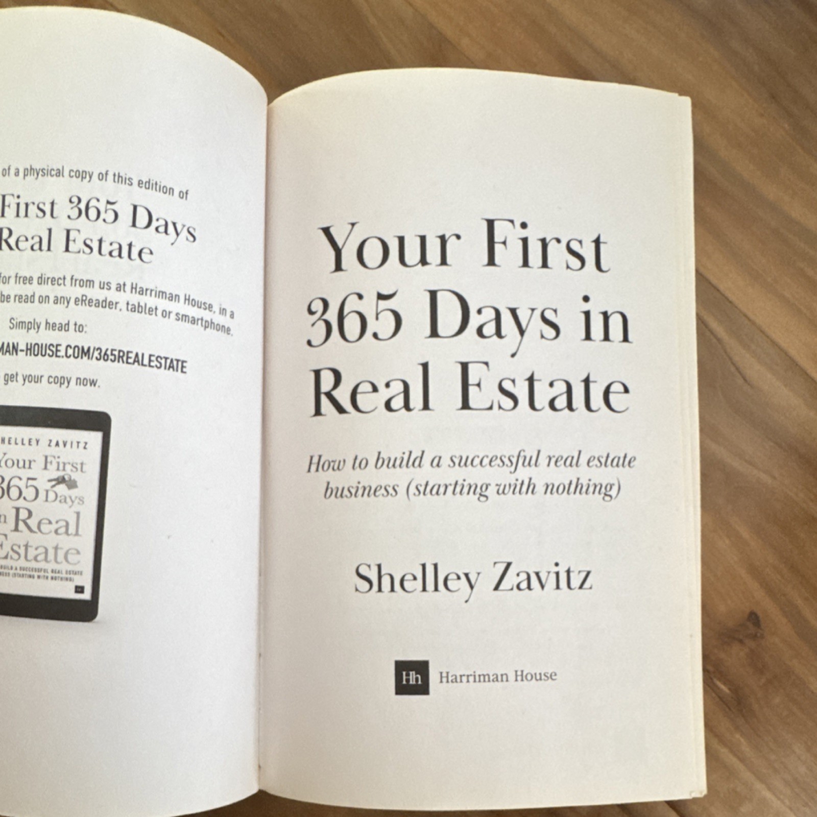 Your First 365 Days in Real Estate by Shelley Zavitz, Trade PB, Harriman House,…