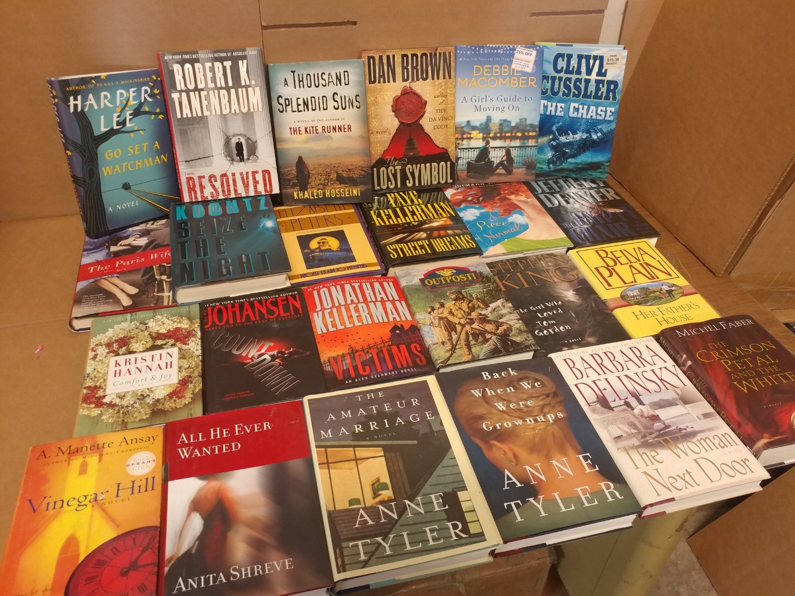 Lot of 10 Pounds Hardcover INSTANT COLLECTION GENERAL FICTION Book MIX GENRE SET