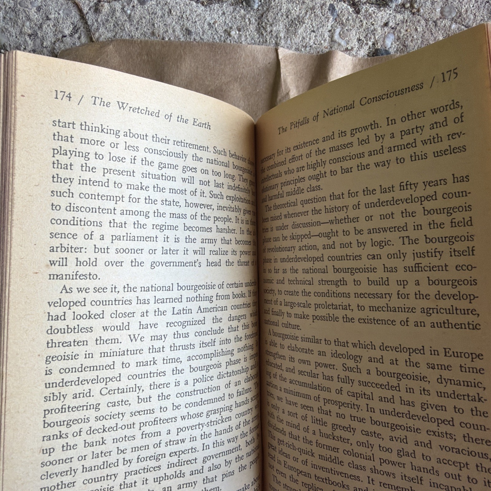 The Wretched of the Earth Frantz Fanon Jean-Paul Sartre 1968 Paperback Vintage