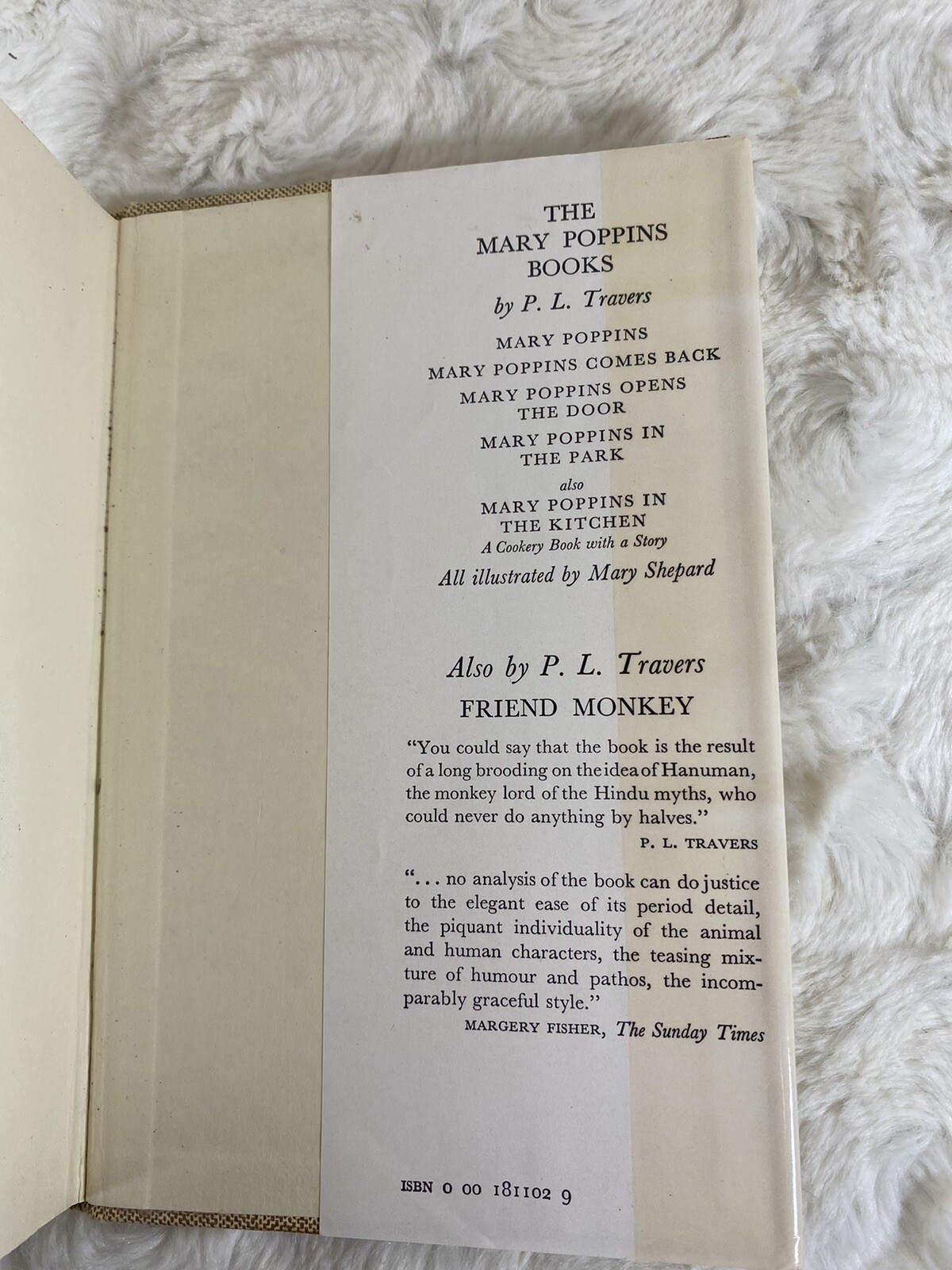 Mary Poppins Comes Back, P.J. Travers 1965, Vintage Beloved Book W/ Dust Cover