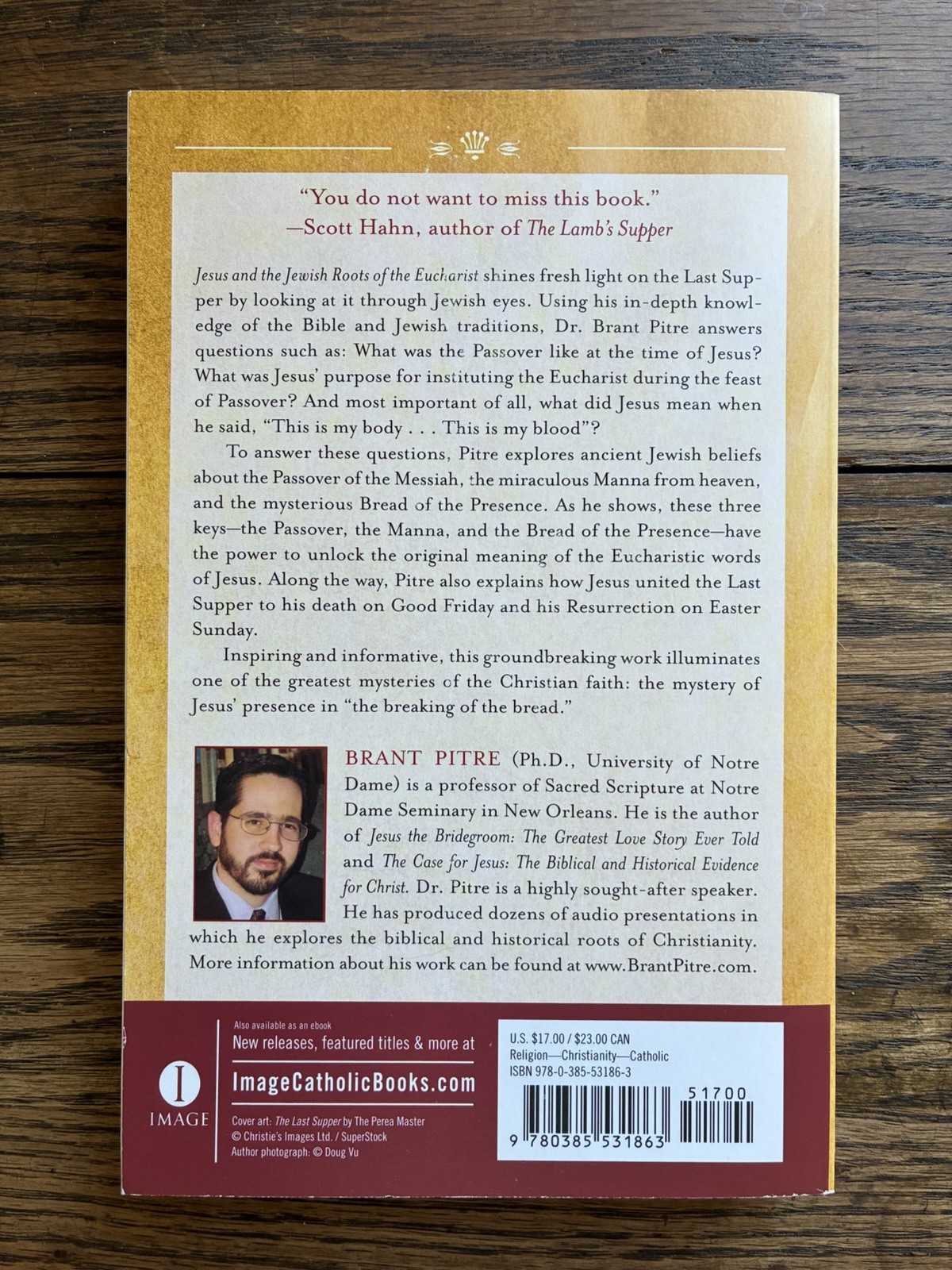 Jesus and the Jewish Roots of the Eucharist – Brant Pitre – Paperback