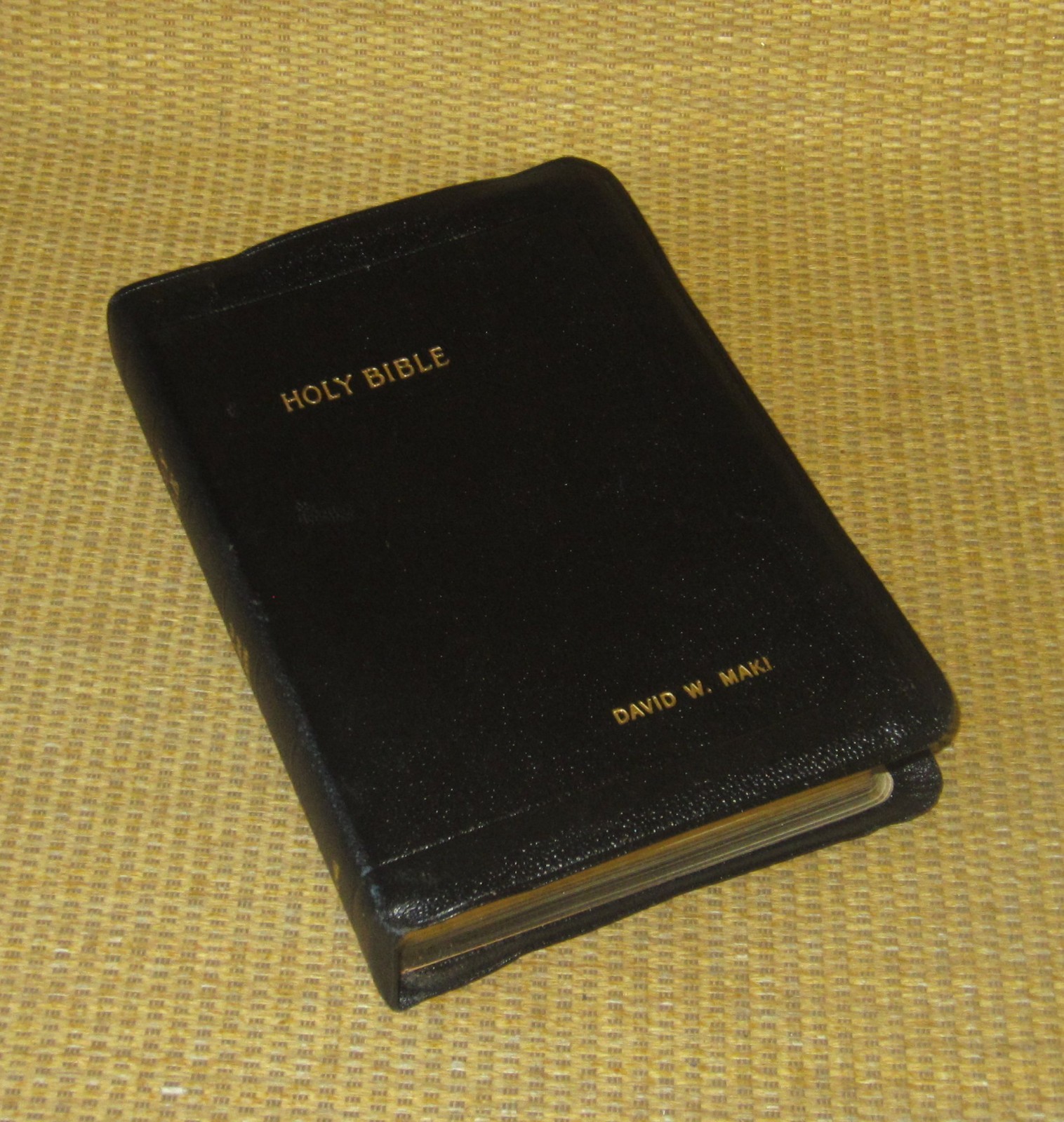 Holy Bible KJV | *Black Leather* National Bible Press RED WORDS NICE