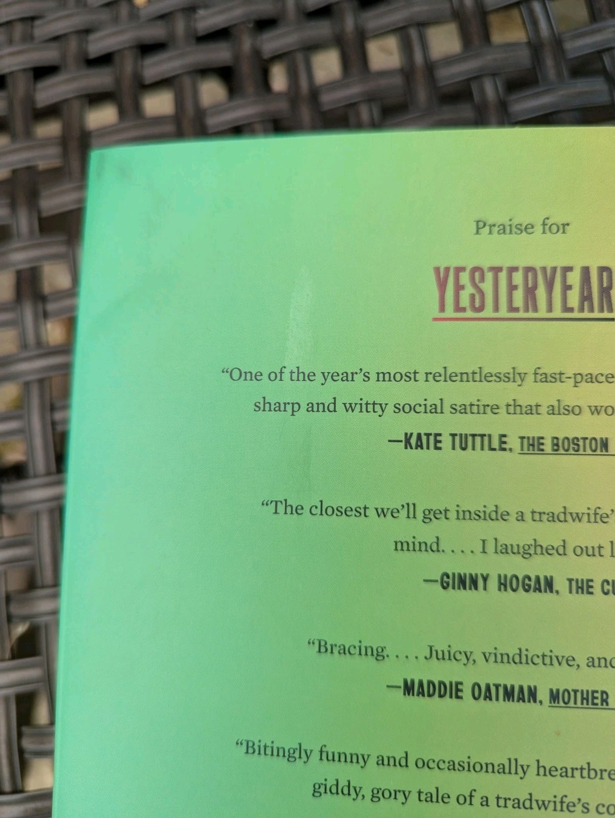 Actual Book: Yesteryear A Novel by Caro Claire Burke (2026, Hardcover)