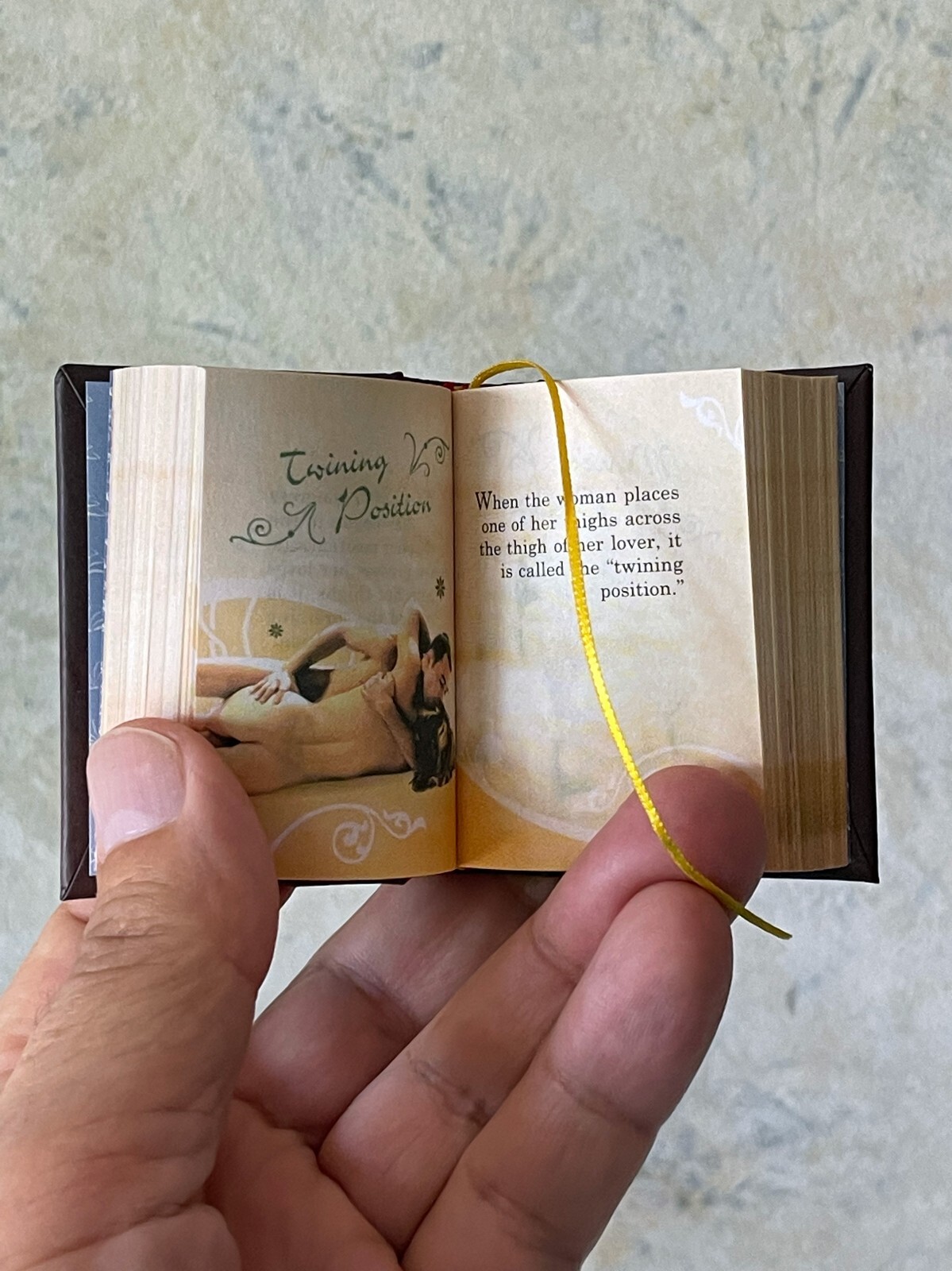 new 2022 miniature book 2.5″ The Kama Sutra illustrated color 439 pg Hardcover