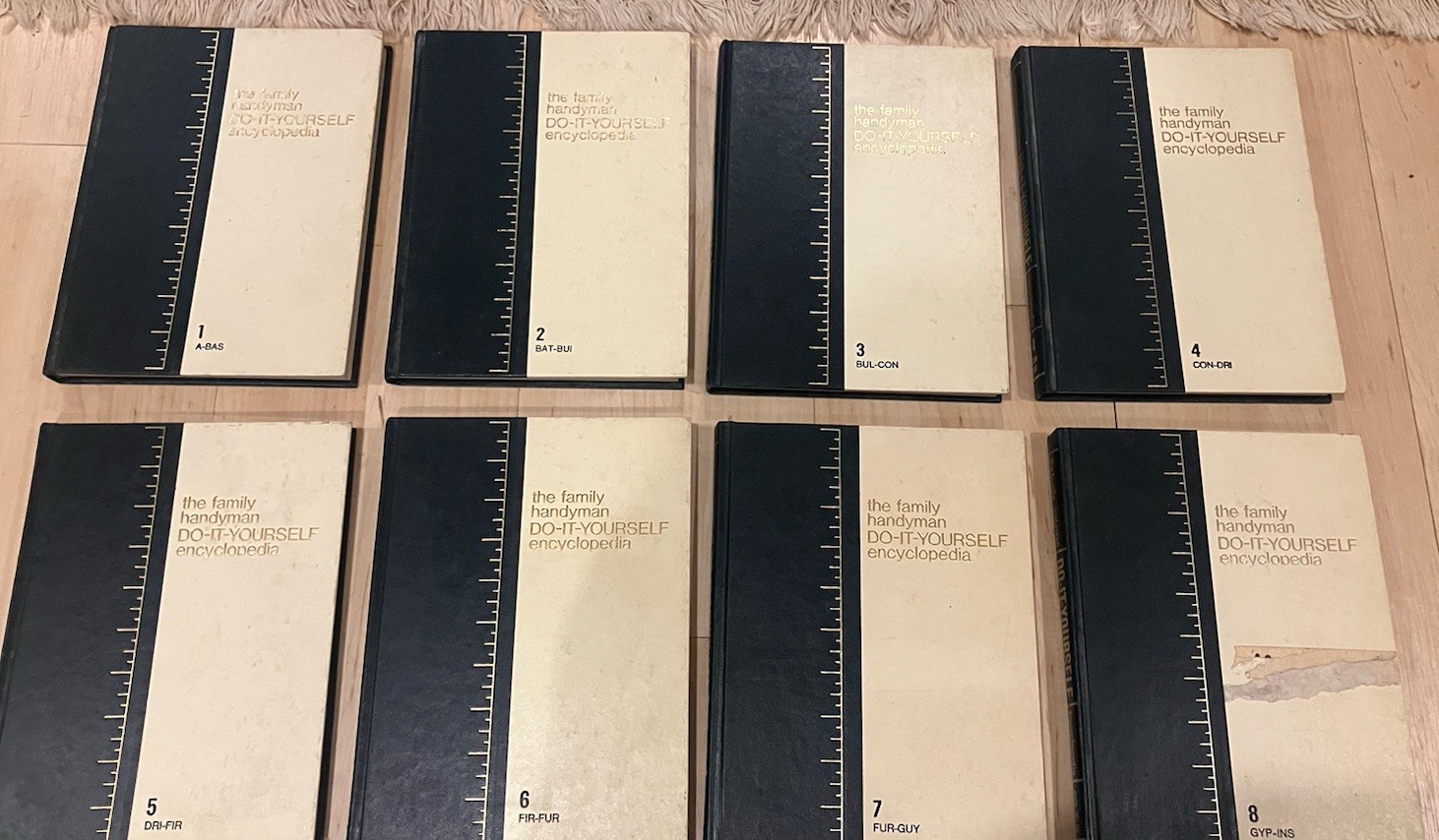 Vintage, Lot Of 8, Vol. 1-8 “ The Family Handyman DO-IT-YOURSELF Encyclopedia