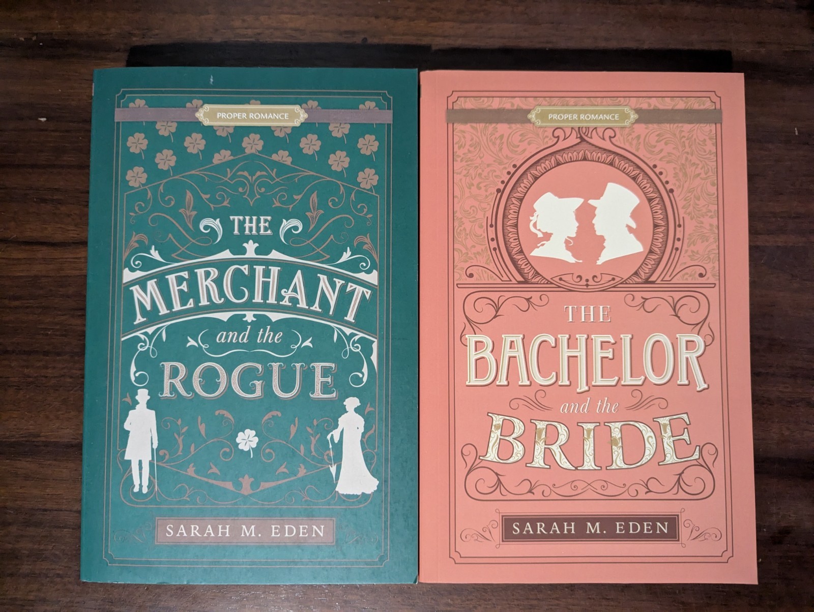 Lot 2 NEW PB Merchant and the Rogue & The Bachelor and the Bride by Sarah M Eden