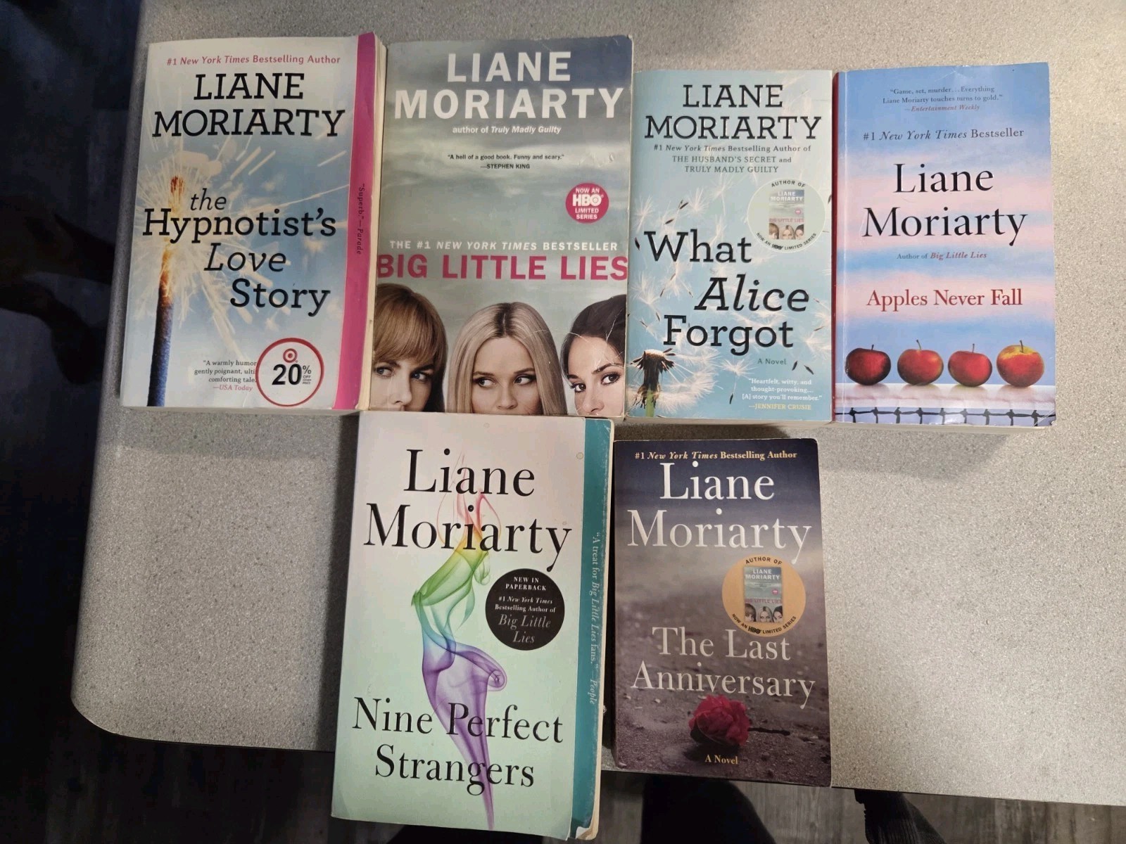 Liane Moriarty Lot Of 6 Books. Paperback. Romance. Fiction.