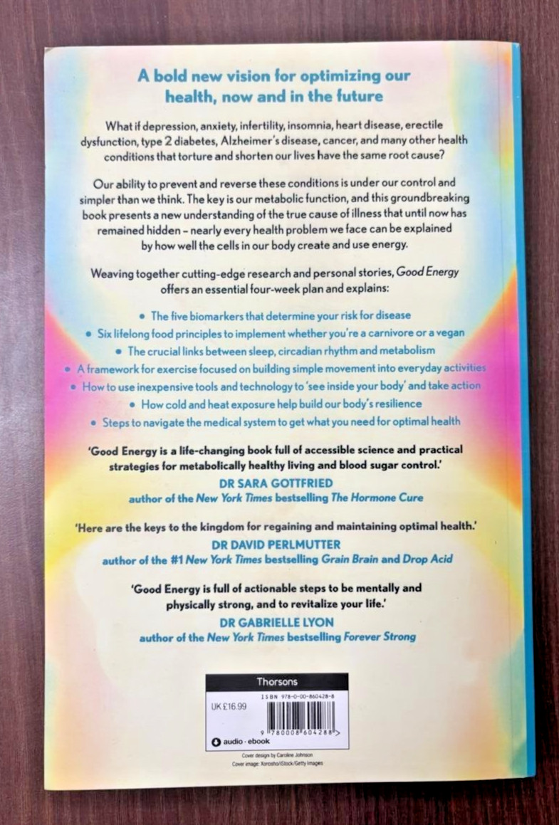 Good Energy by Dr. Casey Means NEW Paperback……….
