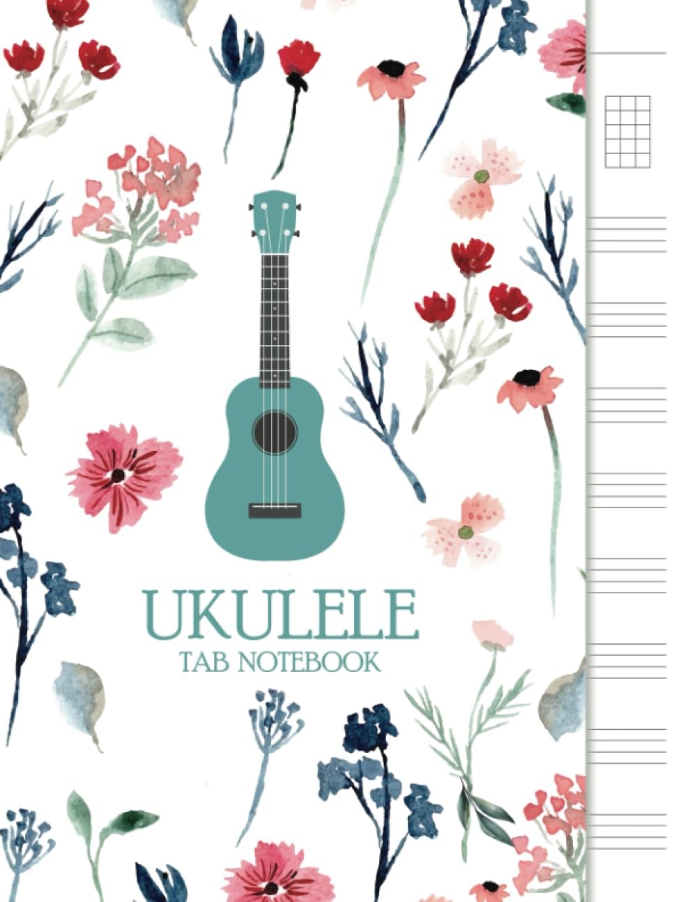 Ukulele Tab Notebook Blank Ukulele Tablature Notebook, 8.5×11, 110 Pages
