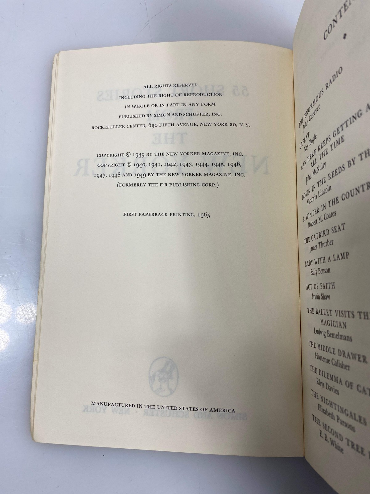 Three Vol. of 170 Short Stories from the New Yorker 1965 SC Slip Case