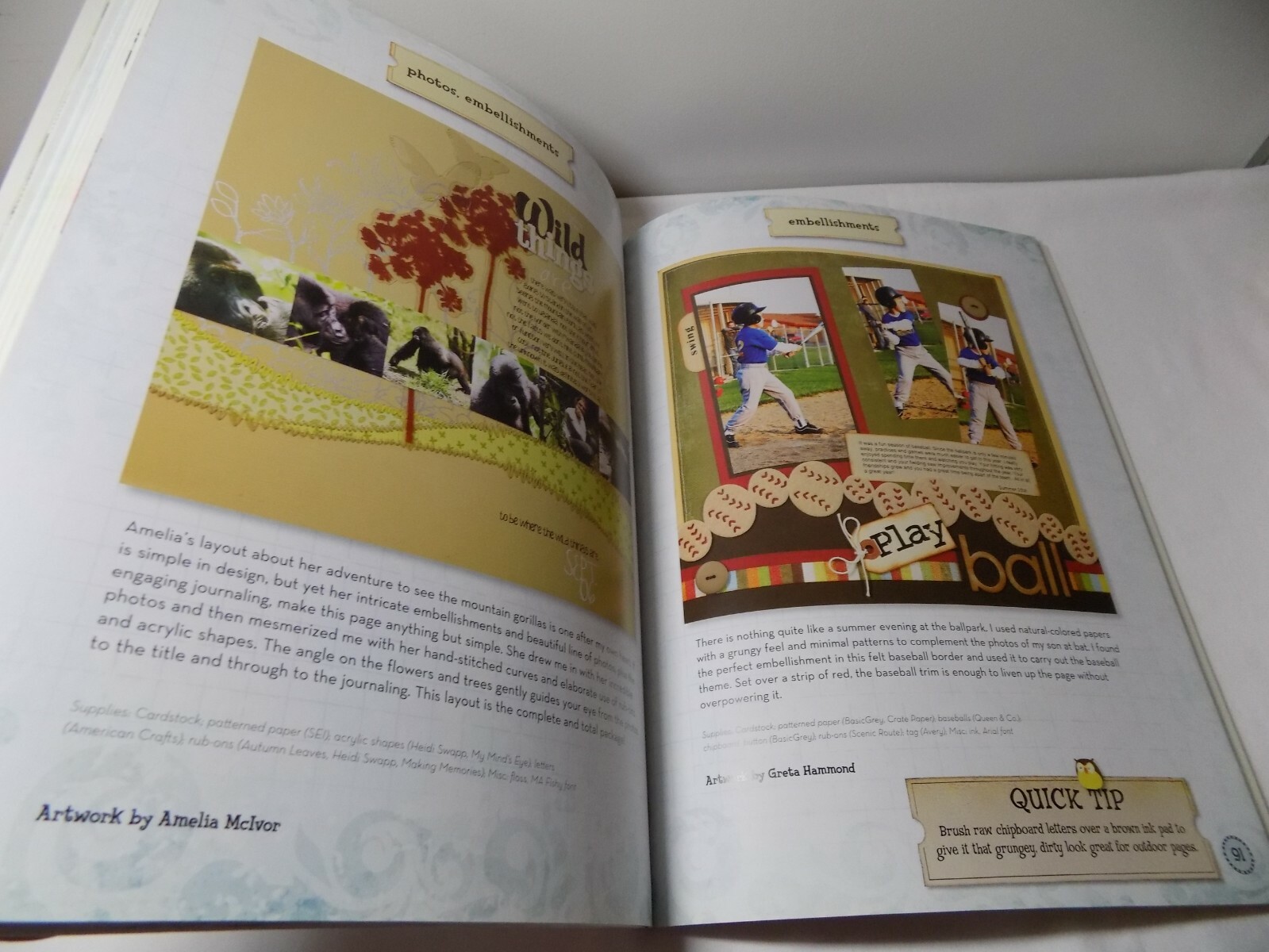 Kick It Up! Adding Spice To Your Scrapbook Layouts Paperback Book 126 Pages VGC