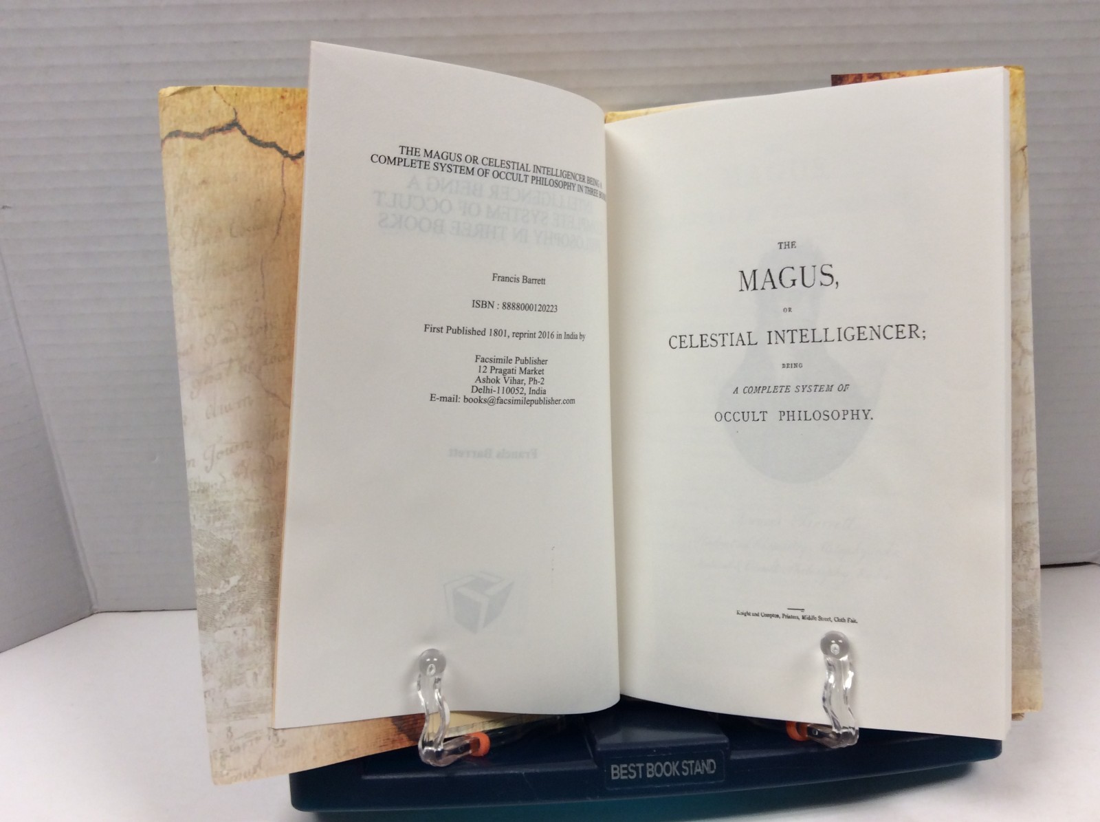 THE MAGUS OR CELESTIAL INTELLIGENCE (SEE COMPLETE TITLE BELOW)