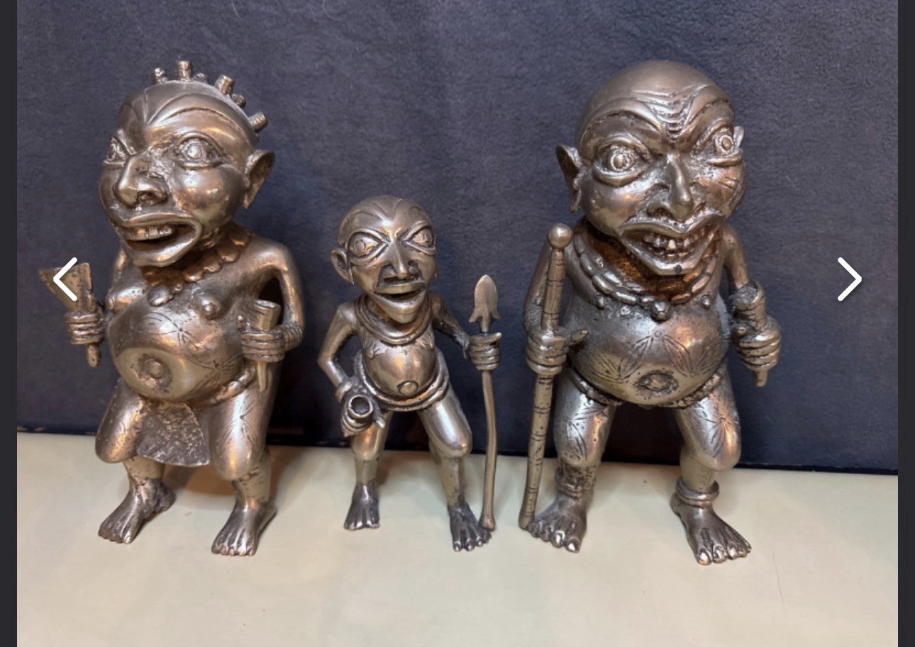 Bronze Edo people Benin Kingdom in Nigeria or the Bamum/Tikar people in Cameroon