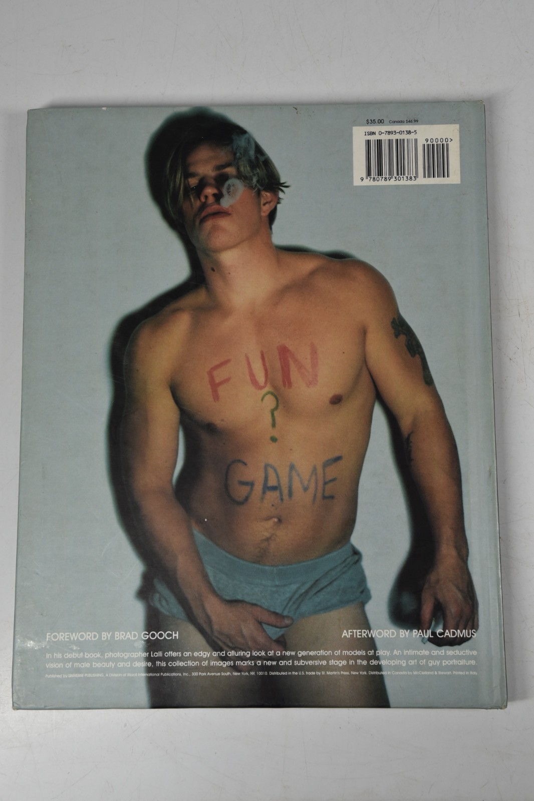 Fun ? Game Male Models After Dark Joe Lalli Gay Art Photograph Hardcover