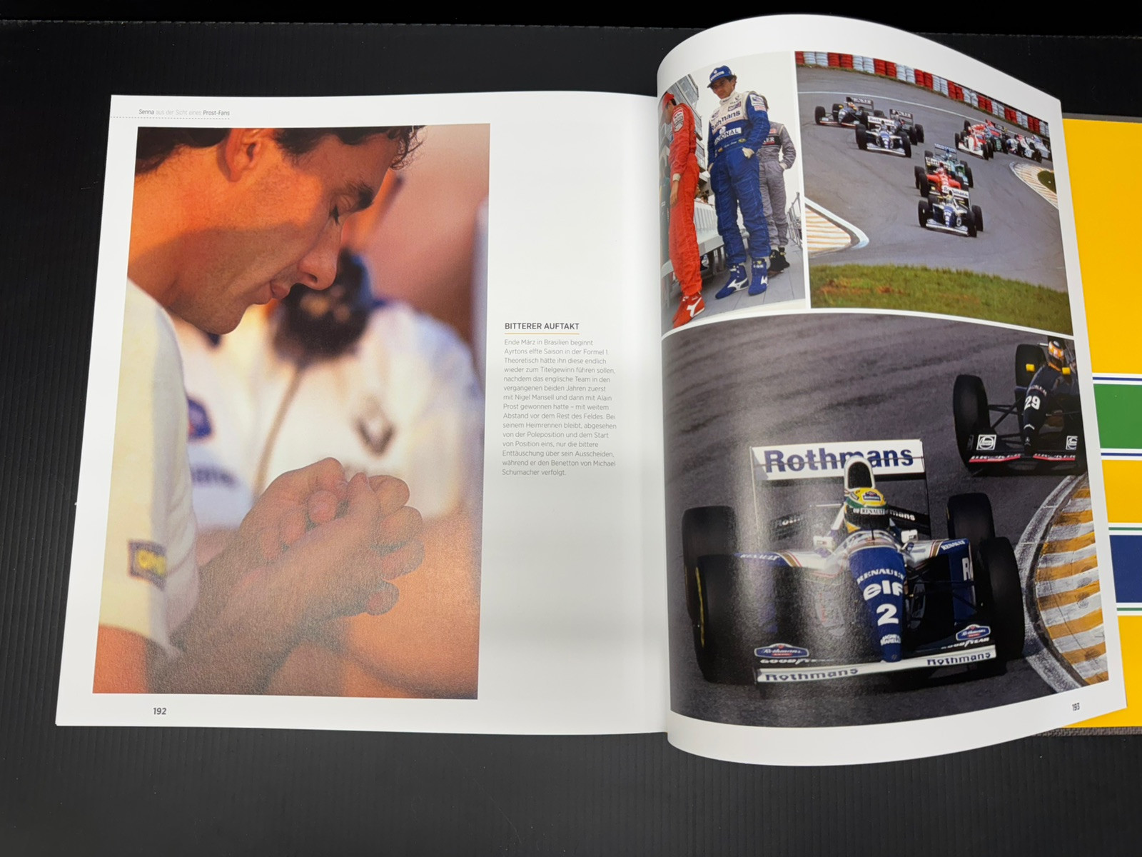 Ayrton Senna : Nueue Bilder Einer Legande Hard Cover 200 Pages