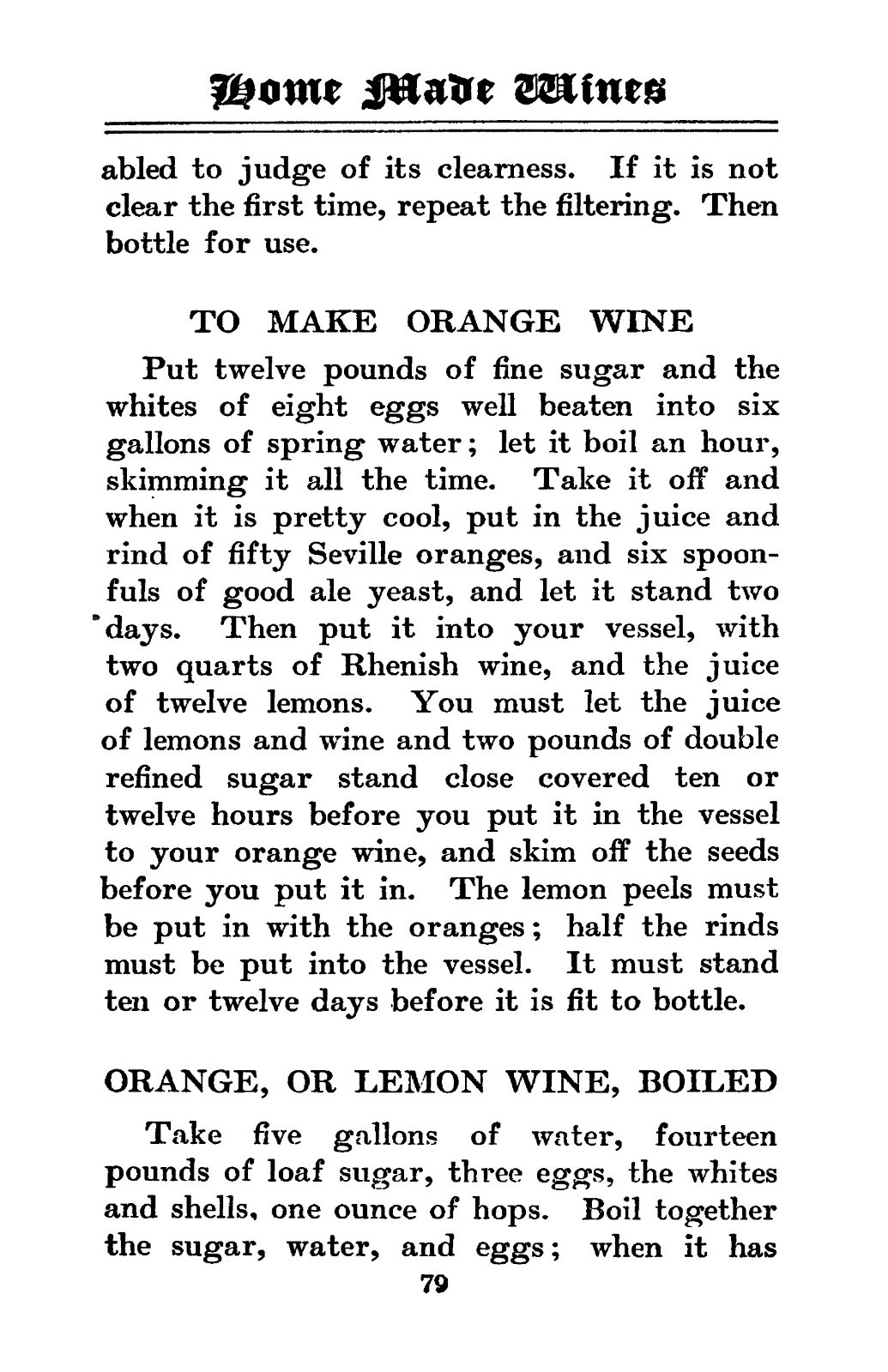 1922 Old Time Recipes For Home Made Wines Cordials And Liqueurs 150 Pages
