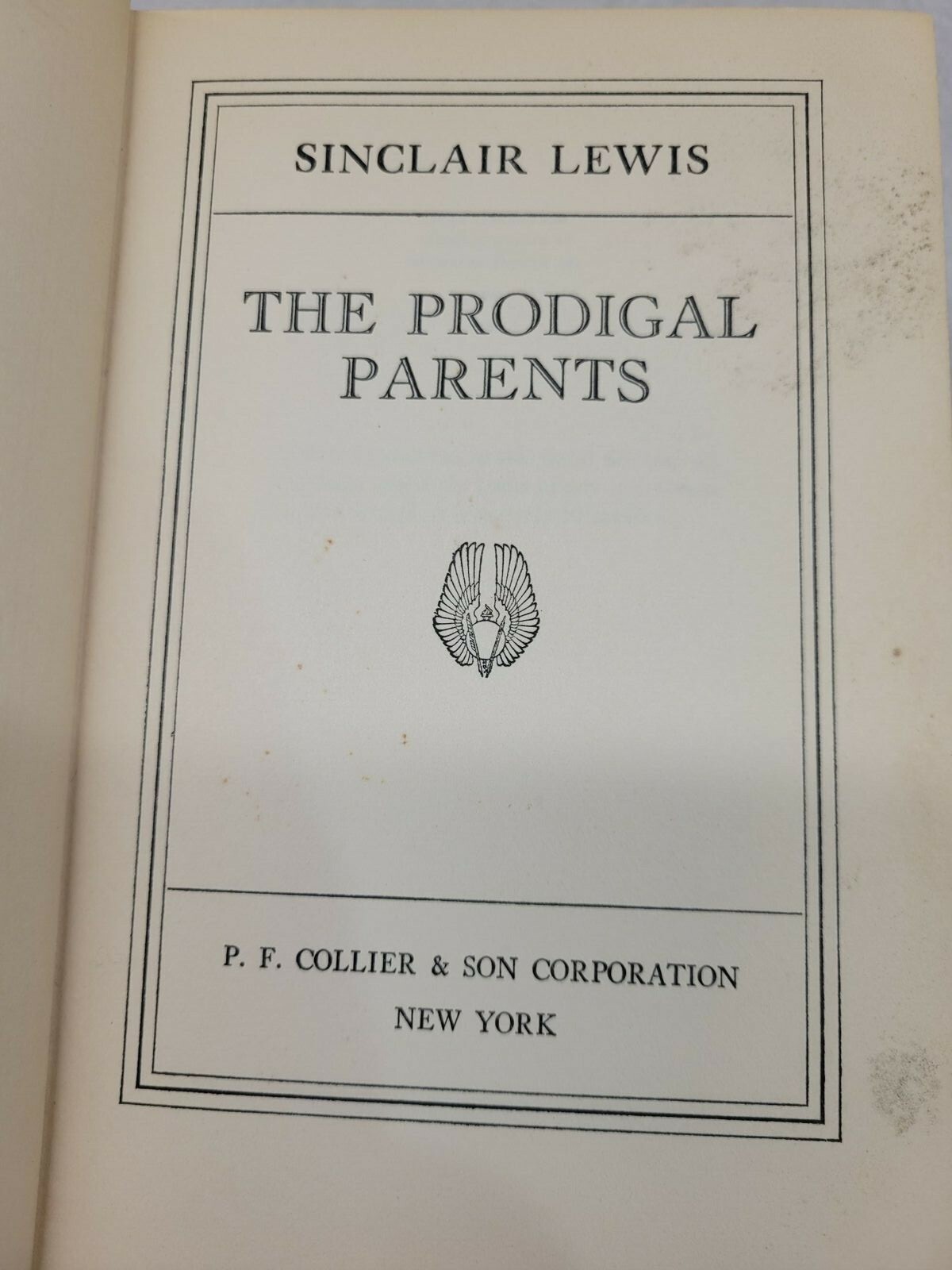 Sinclair Lewis Lot of 3 P.F Collier Books Babbitt, Arrowsmith, Prodigal Parents