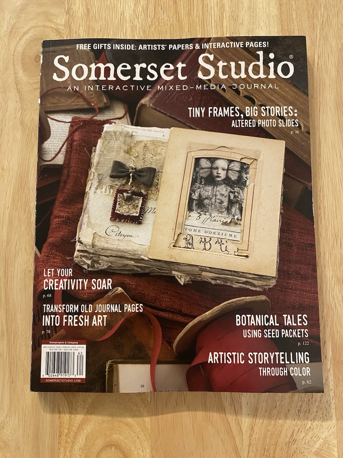 Somerset Studio Mixed Media Magazine Book Zine Vol 30 #2 Art Create US SELLER