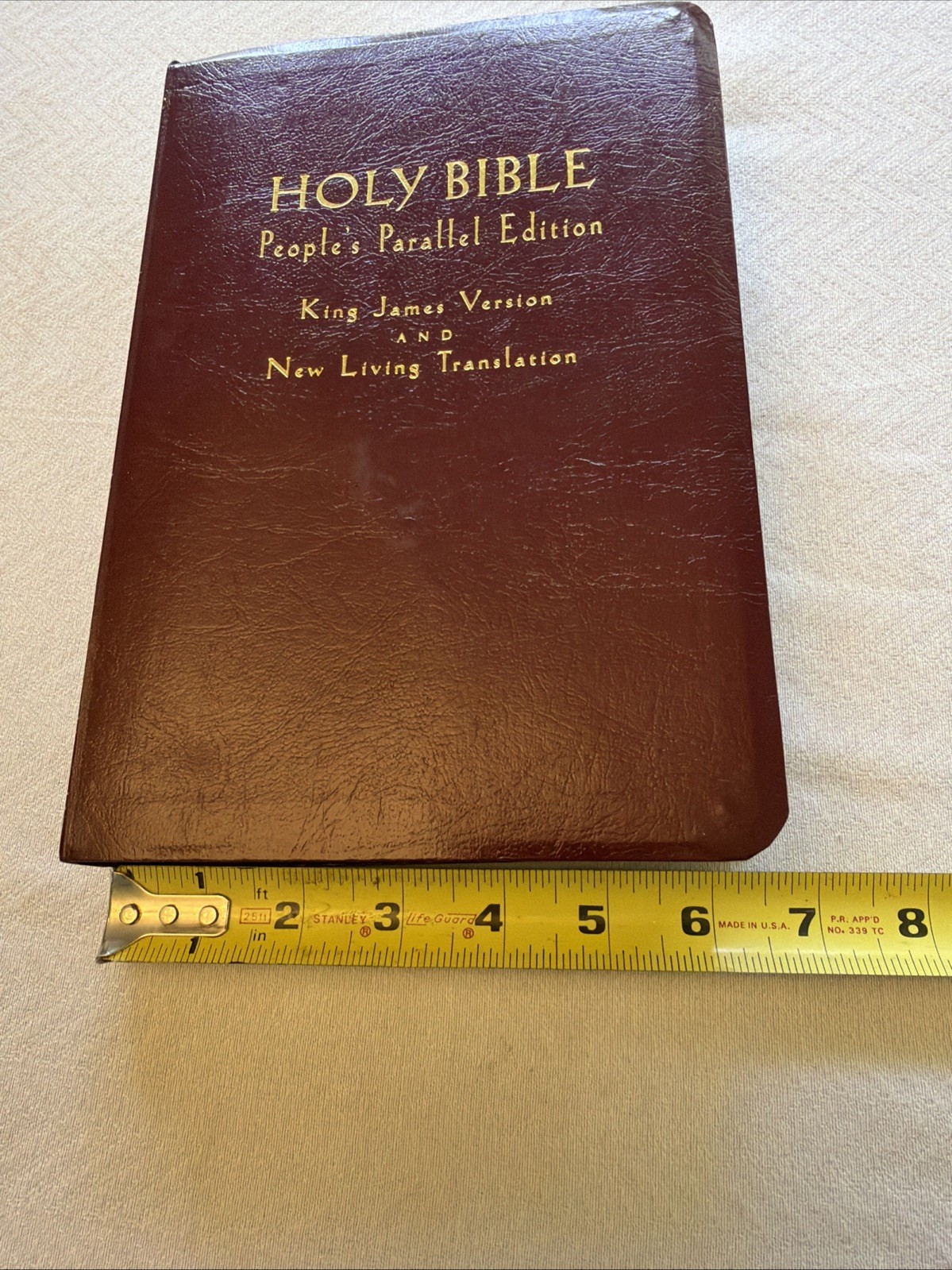 VTG 1997 Holy Bible: People’s Parallel Edition, KJV NLT Red Letter Leather Bound