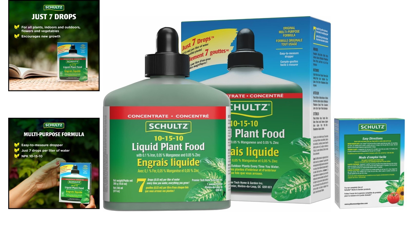 Made in the USA, 8 oz All-Purpose 10-15-10 Plant Food for Vibrant Plants
