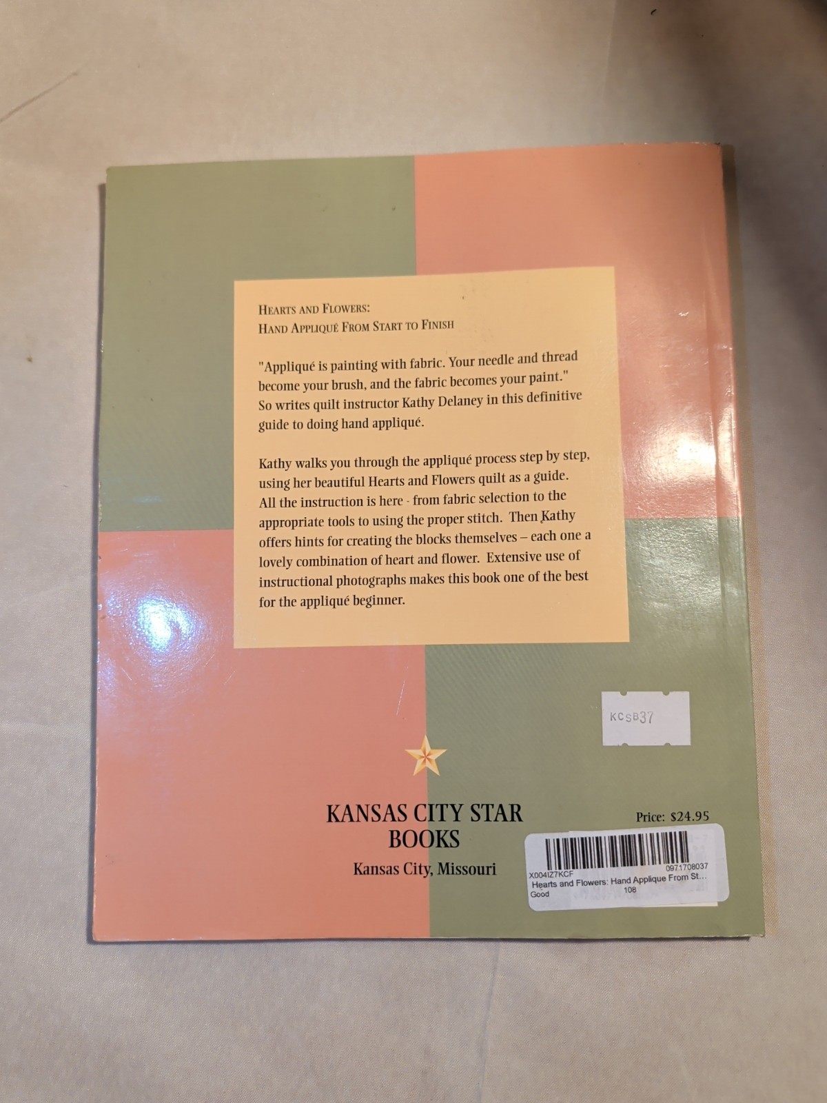 KANSAS CITY STAR BOOKS – Quilt Book – HEARTS AND FLOWERS Hand Applique 126 Pages