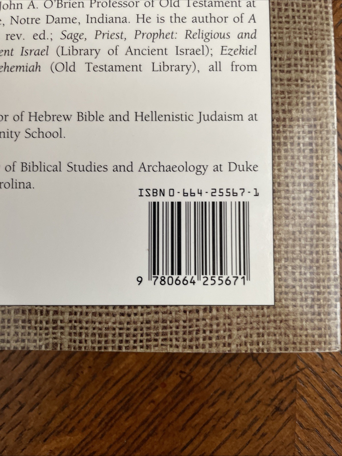 FAMILIES IN ANCIENT ISRAEL By Leo G. Perdue NEW