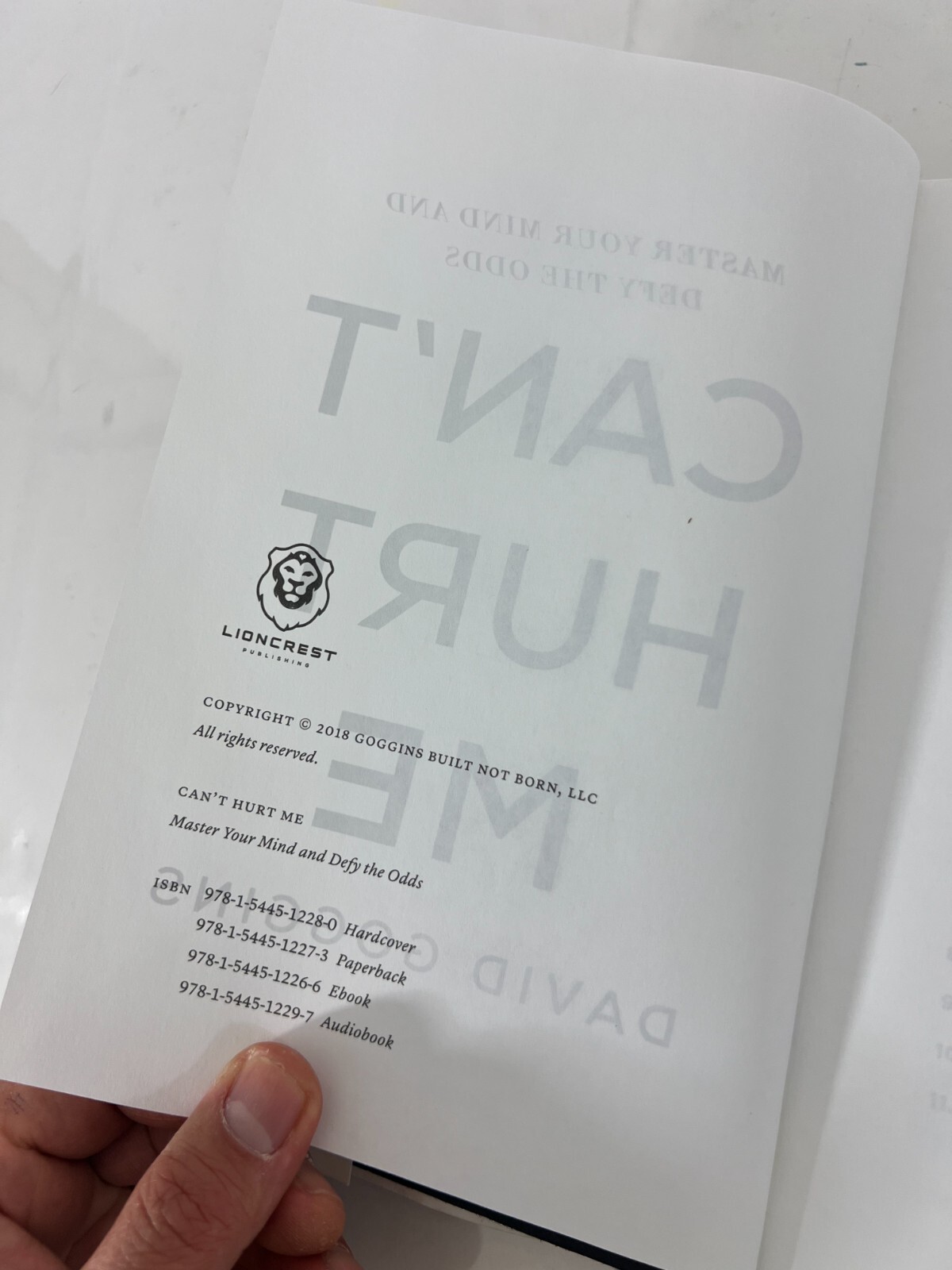 Can’t Hurt Me: Master Your Mind and Defy the Odds