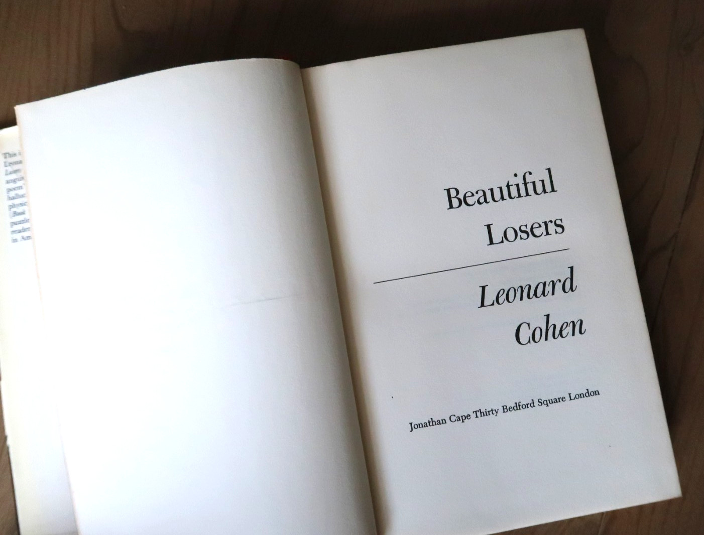 Beautiful Losers by Leonard Cohen HC/DJ 1970 UK Super Fast Free Shipping