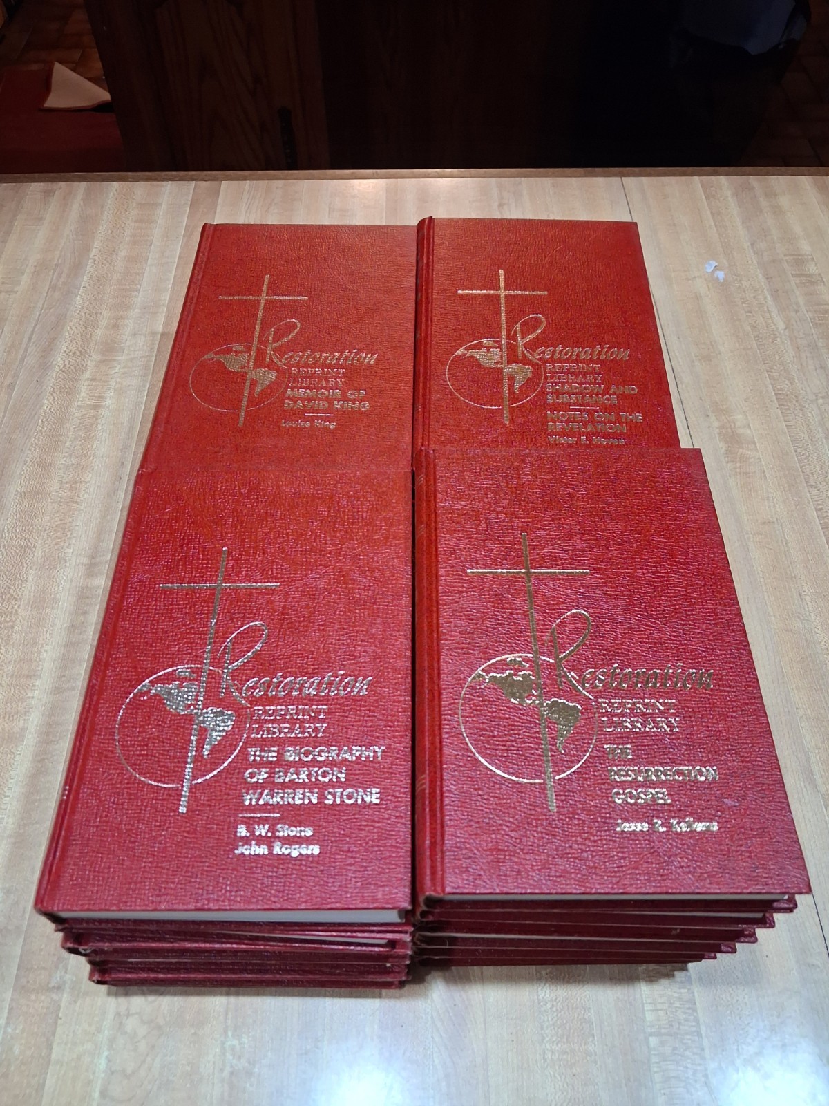 Restoration Reprint Library lot of 22 books religious Theology, Bible