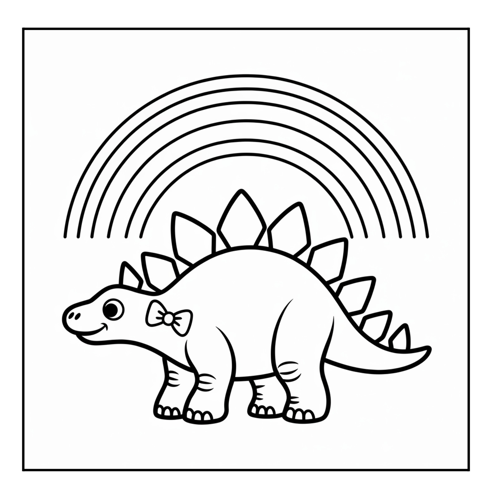 Cute Dinosaurs Coloring Book for Kids Ages 4-8 | Fun Prehistoric Activity Book |