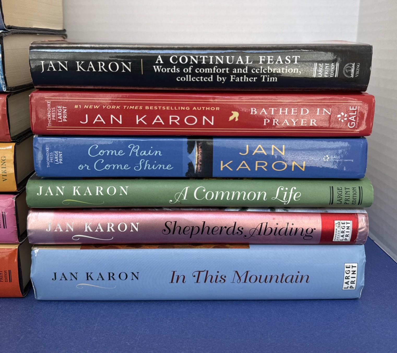 Lot Of 14 ~ Hardcover Books ~ Jan Karon ~ ALL LARGE PRINT ~ AT HOME IN MITFORD