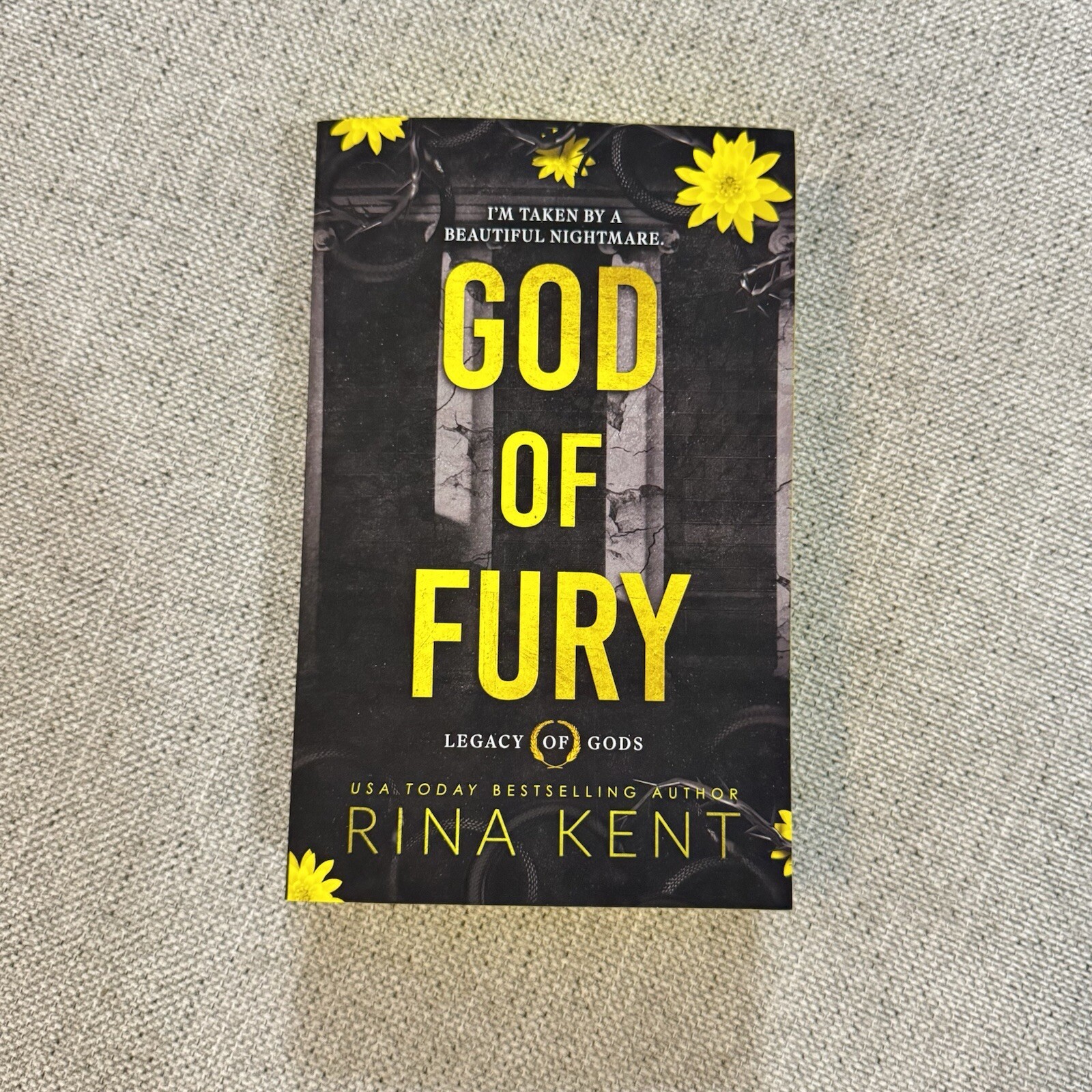 God Of Fury Rina Kent Signed Deluxe Edition With Sprayed Edges Legacy Of Gods