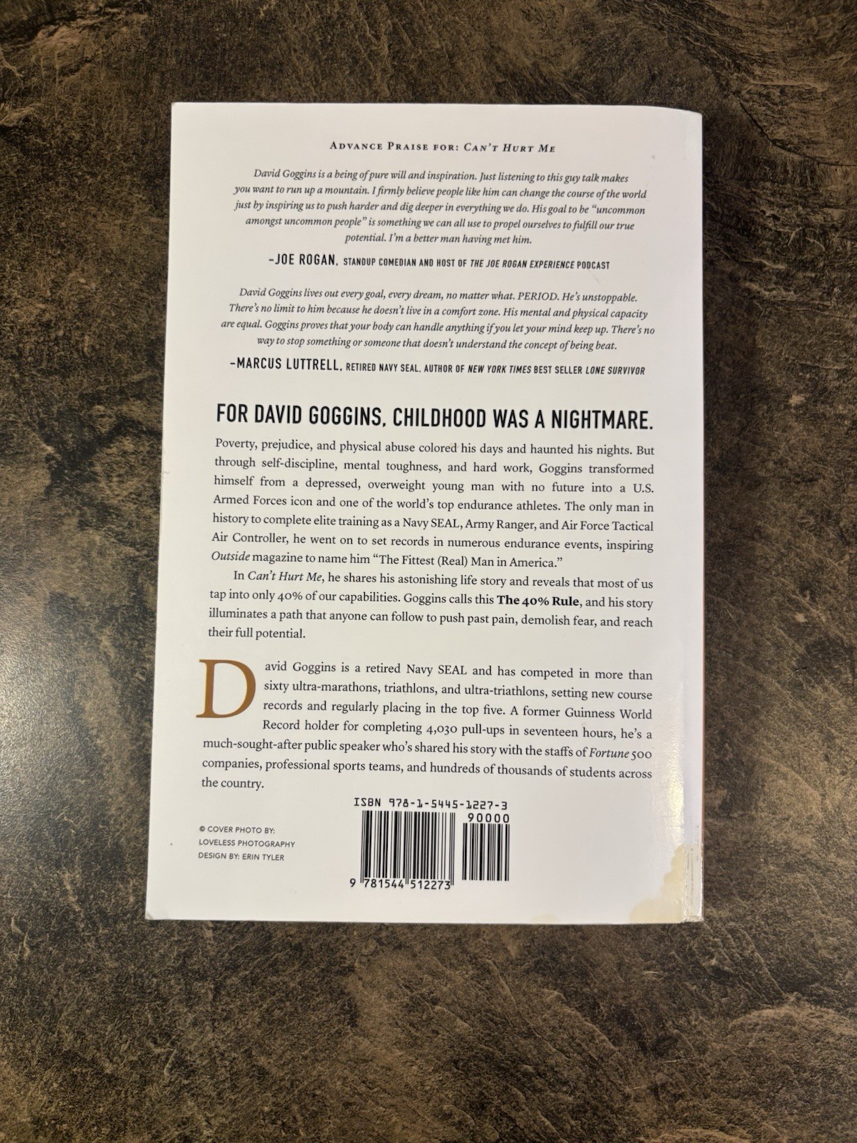 David Goggins Can’t Hurt Me: Master Your Mind and Defy the Odds PB 2018