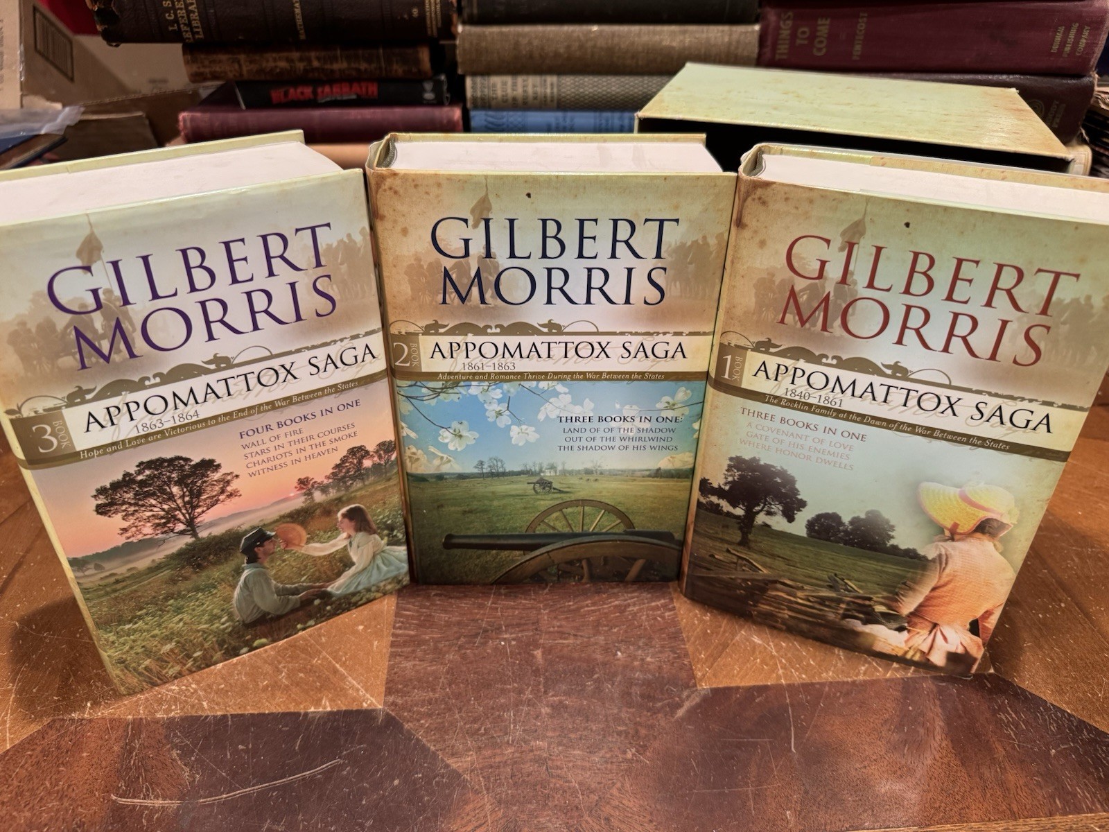 #1-10 In 3 HC Books The Appomattox Saga Gilbert Morris complete Series DJ VTG