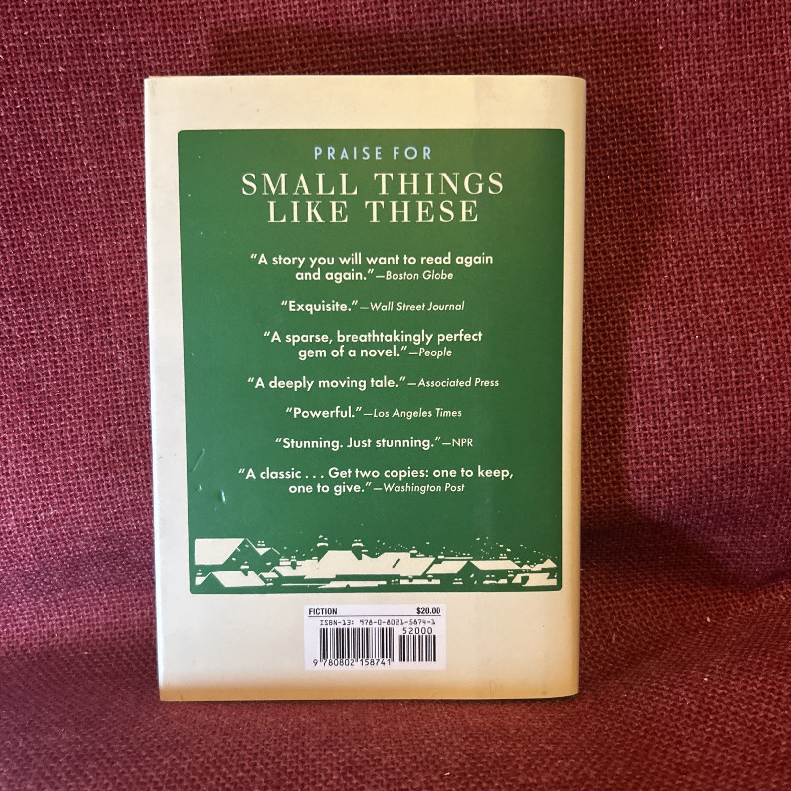 Small Things Like by Claire Keegan, Like New HC from NonSmoking Home, Oprah BC