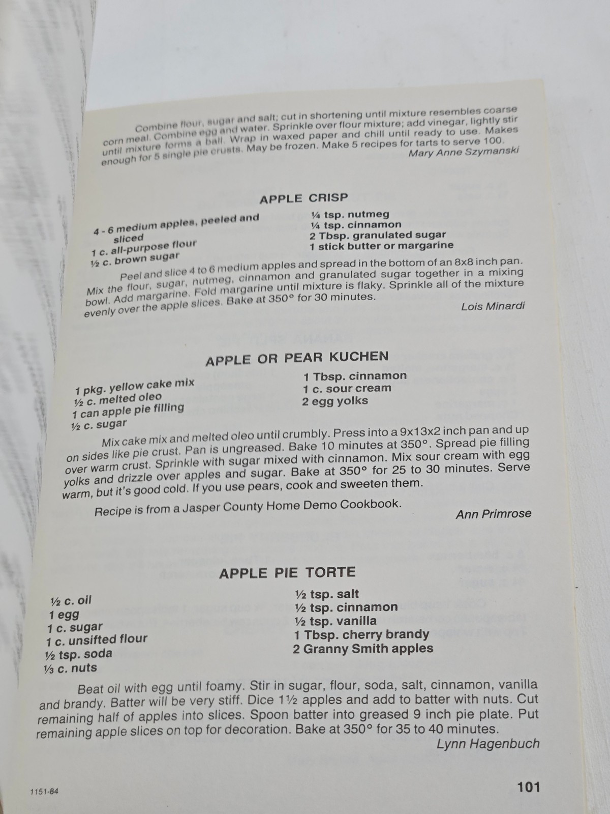 Our Favorite Recipes Christ the Redeemer Catholic Community Cookbook 1984 Spiral