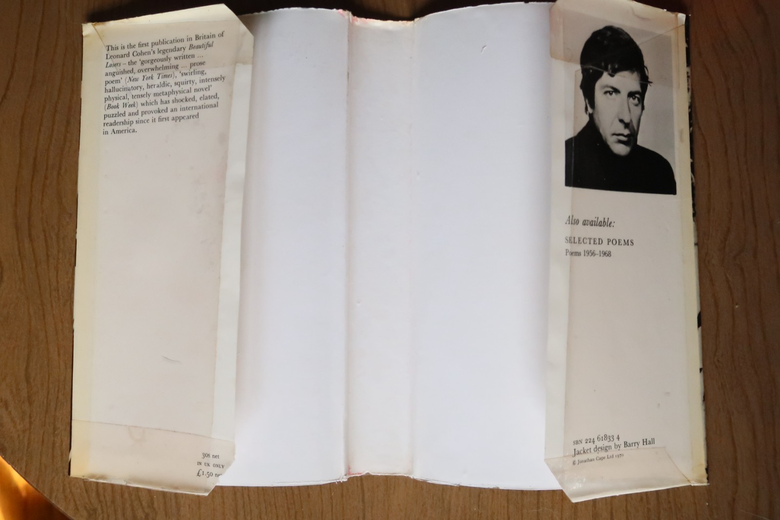 Beautiful Losers by Leonard Cohen HC/DJ 1970 UK Super Fast Free Shipping