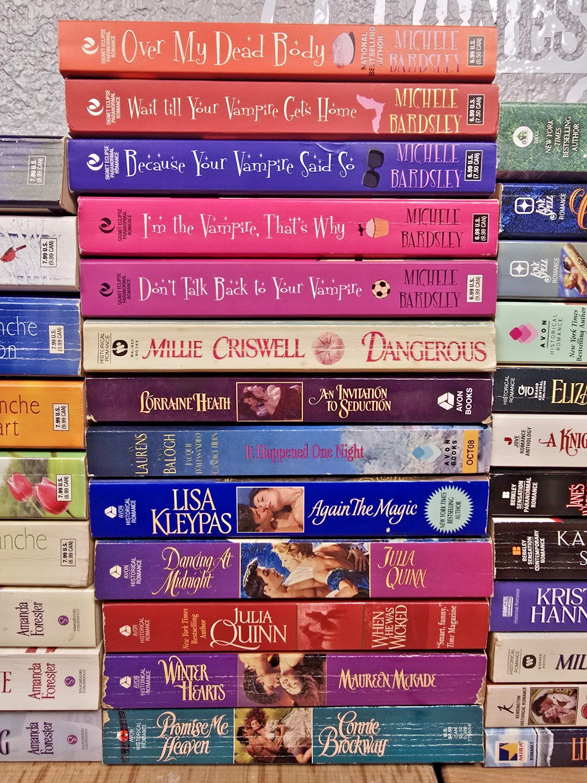 Big Lot 45 Historical Romance Novels Books Multiple Series & Authors
