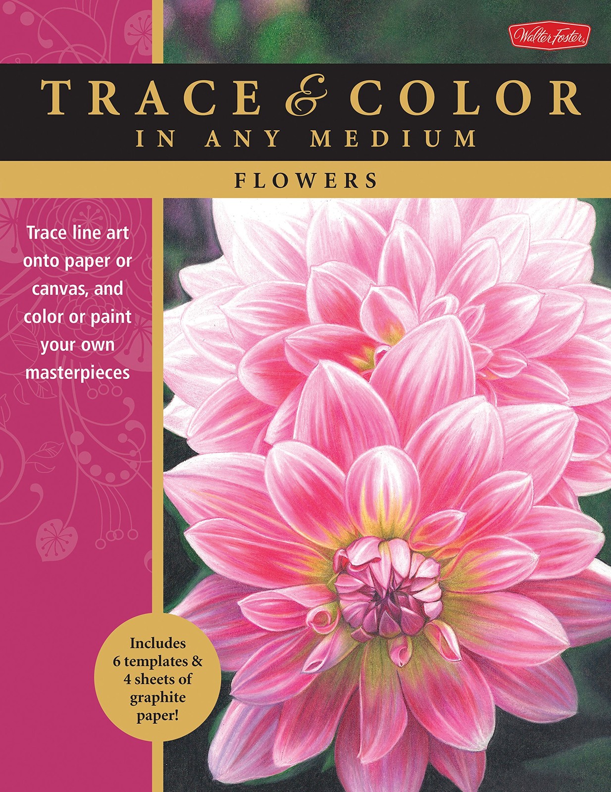 Flowers: Trace line art onto paper or canvas, and color or paint your own ma…